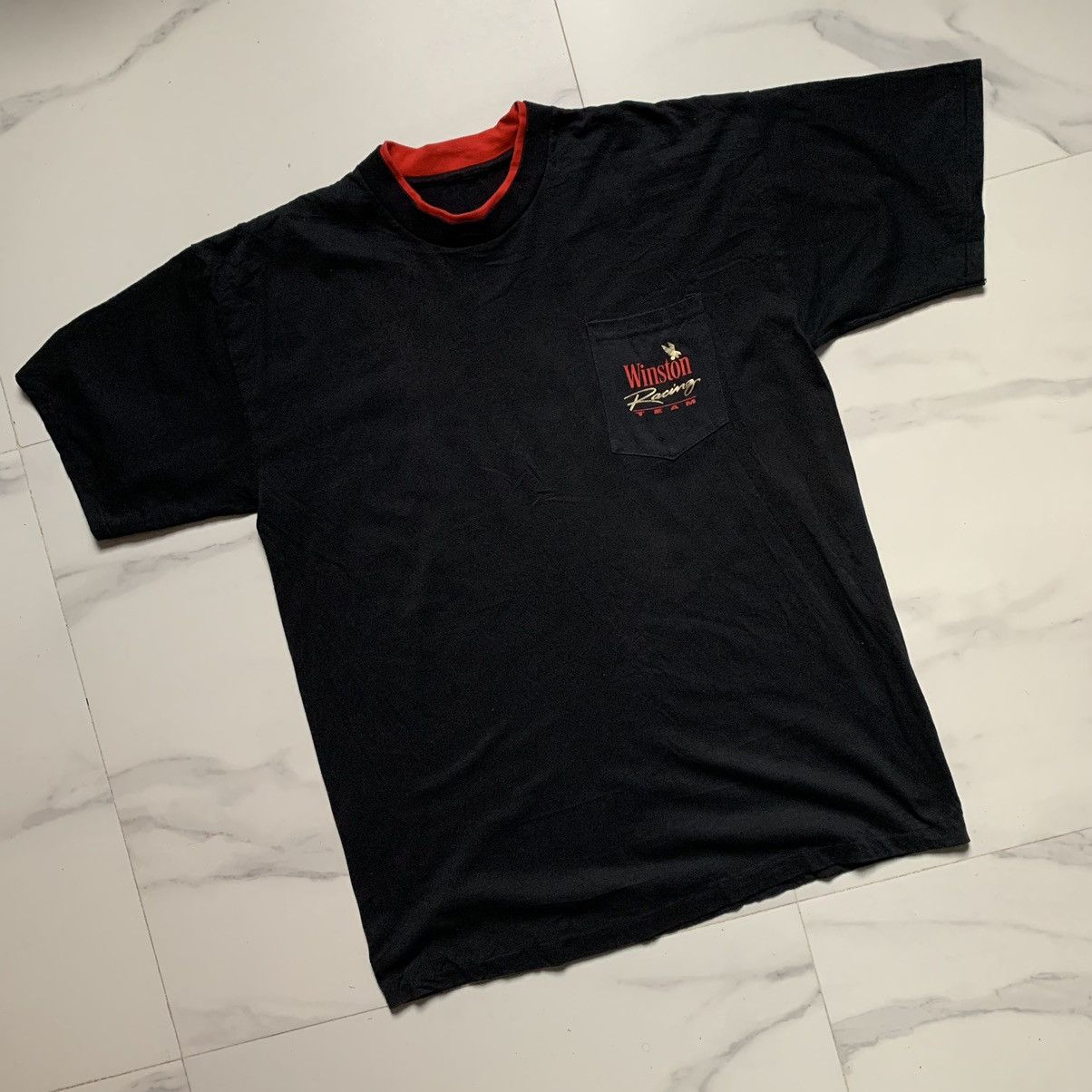 NASCAR × Vintage Vintage 1992 Winston Racing Team Pocket Tee Size US L / EU 52-54 / 3 - 4 Thumbnail