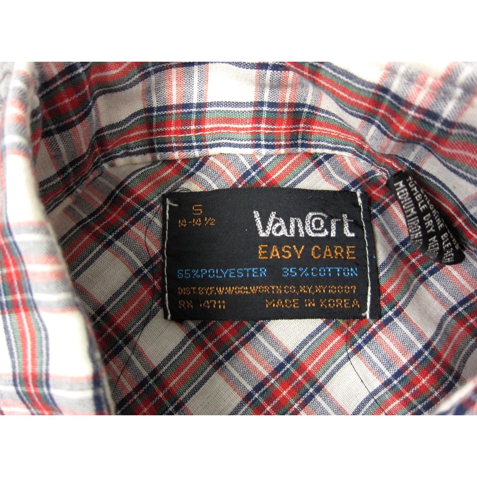 Vintage VINTAGE Woolworth Shirt Mens Small Red Blue White Western Snap Cowboy Rodeo 60s Size US S / EU 44-46 / 1 - 4 Thumbnail