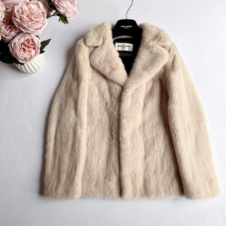 Saint Laurent Paris Saint Laurent Paris Mink jacket Size US XS / EU 42 / 0 - 1 Thumbnail