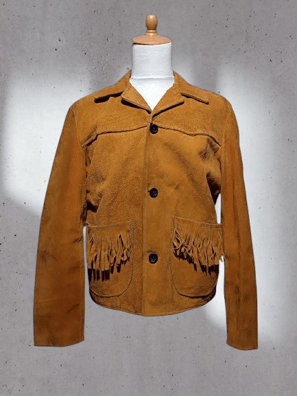 Other Rare Vintage Western Fringe Suede Jacket Size US L / EU 52-54 / 3 - 1 Thumbnail