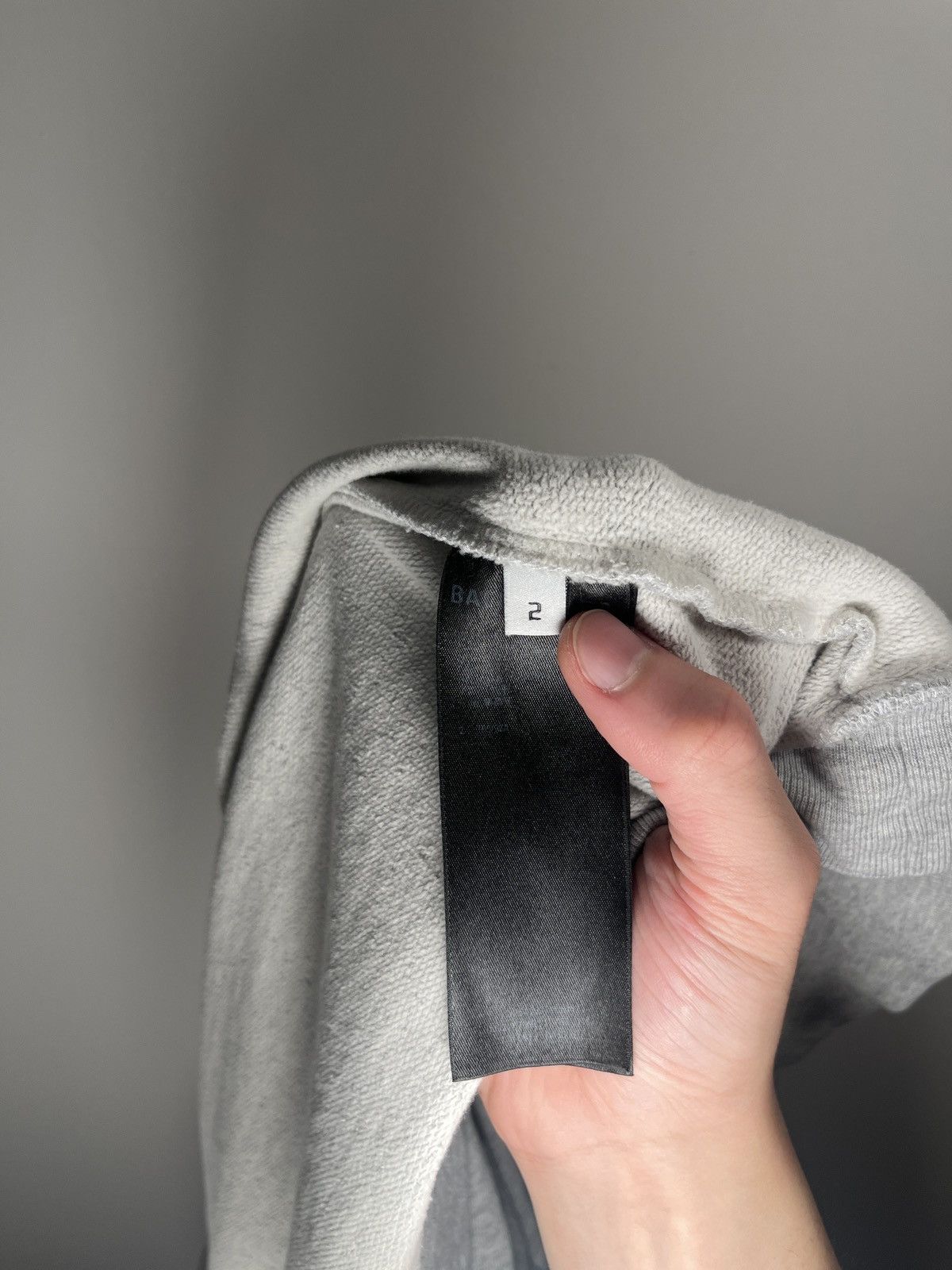 Balenciaga Balenciaga Grey flip over logo pullover hoodie Size US M / EU 48-50 / 2 - 6 Thumbnail