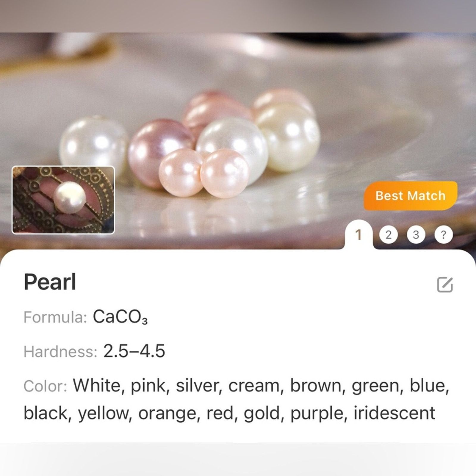 Handmade Handcrafted repurpose teardrop pearl crystal Pearl necklace Size ONE SIZE - 10 Thumbnail
