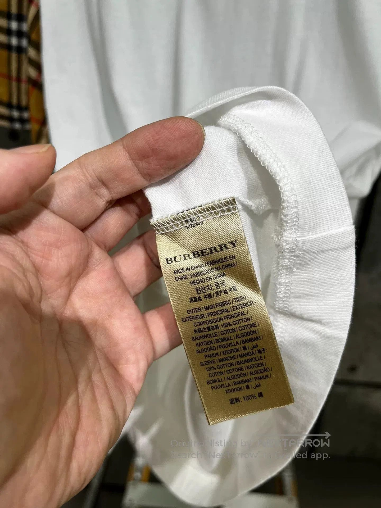 Burberry Burberry Check Round Neck Short Sleeve M. Size US M / EU 48-50 / 2 - 5 Thumbnail