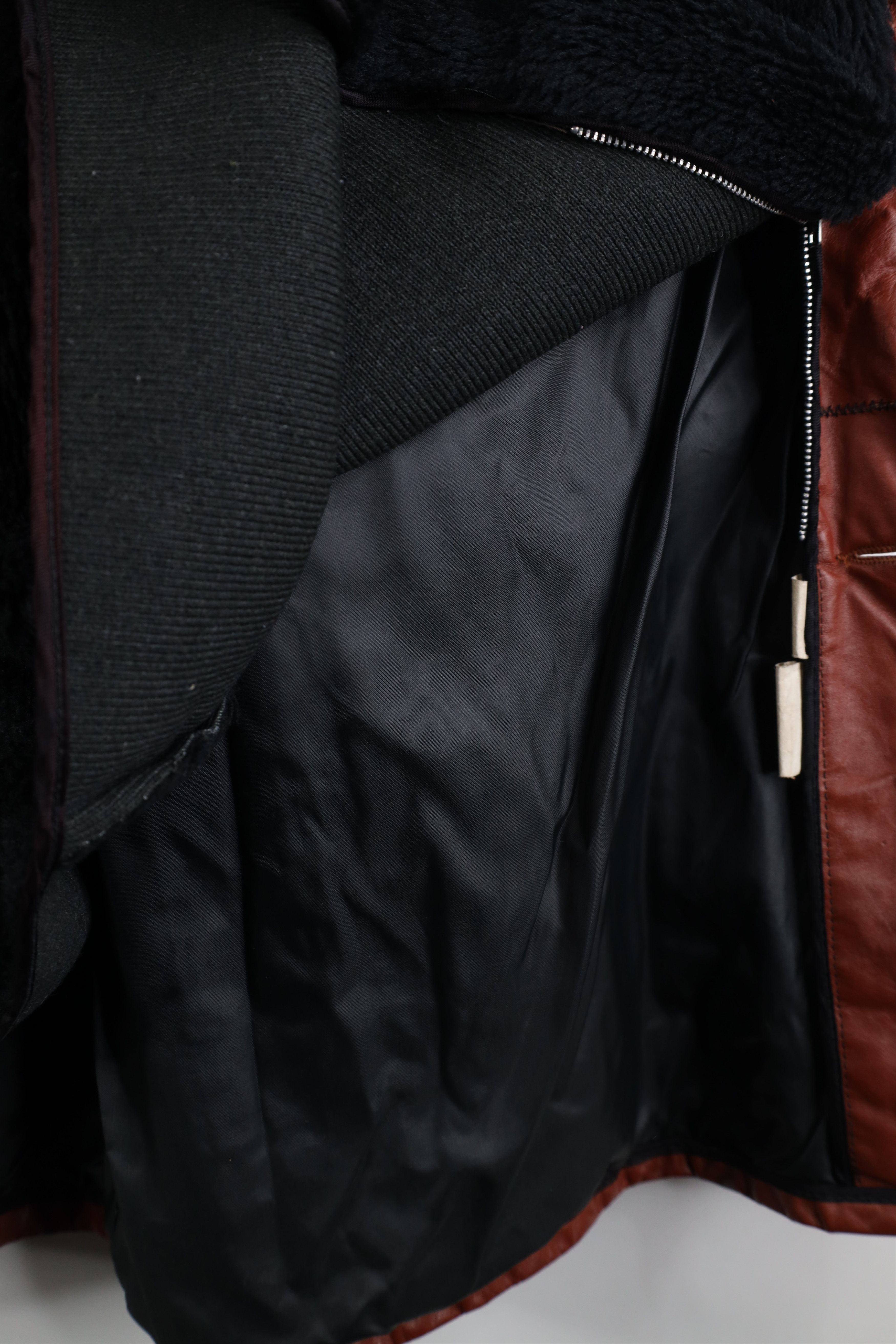 Vintage Vintage 70s Streetwear Fleece Lined Leather Western Jacket Size US XXL / EU 58 / 5 - 12 Thumbnail