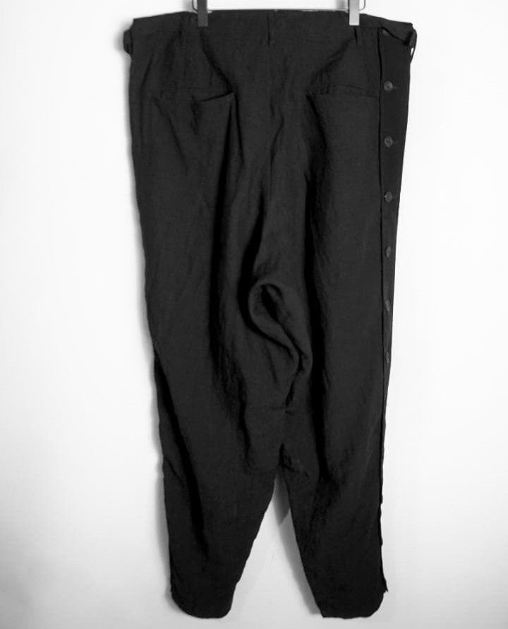 Yohji Yamamoto Pour Homme deconstructed linen wide pants Size US 32 / EU 48 - 2 Thumbnail