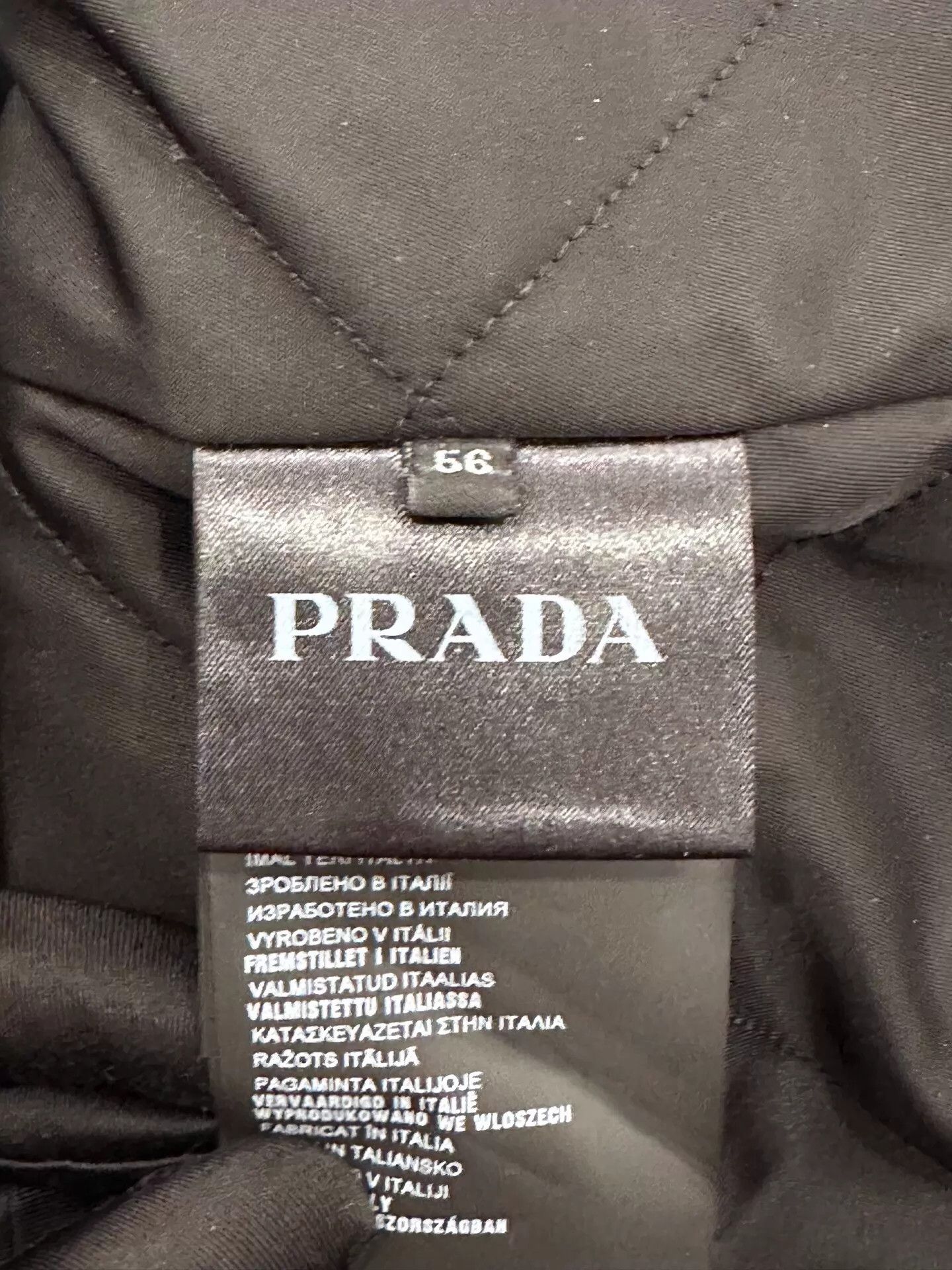Prada Prada Men's Navy Blue Wool Zip Jacket Size 56 Size US XL / EU 56 / 4 - 6 Thumbnail
