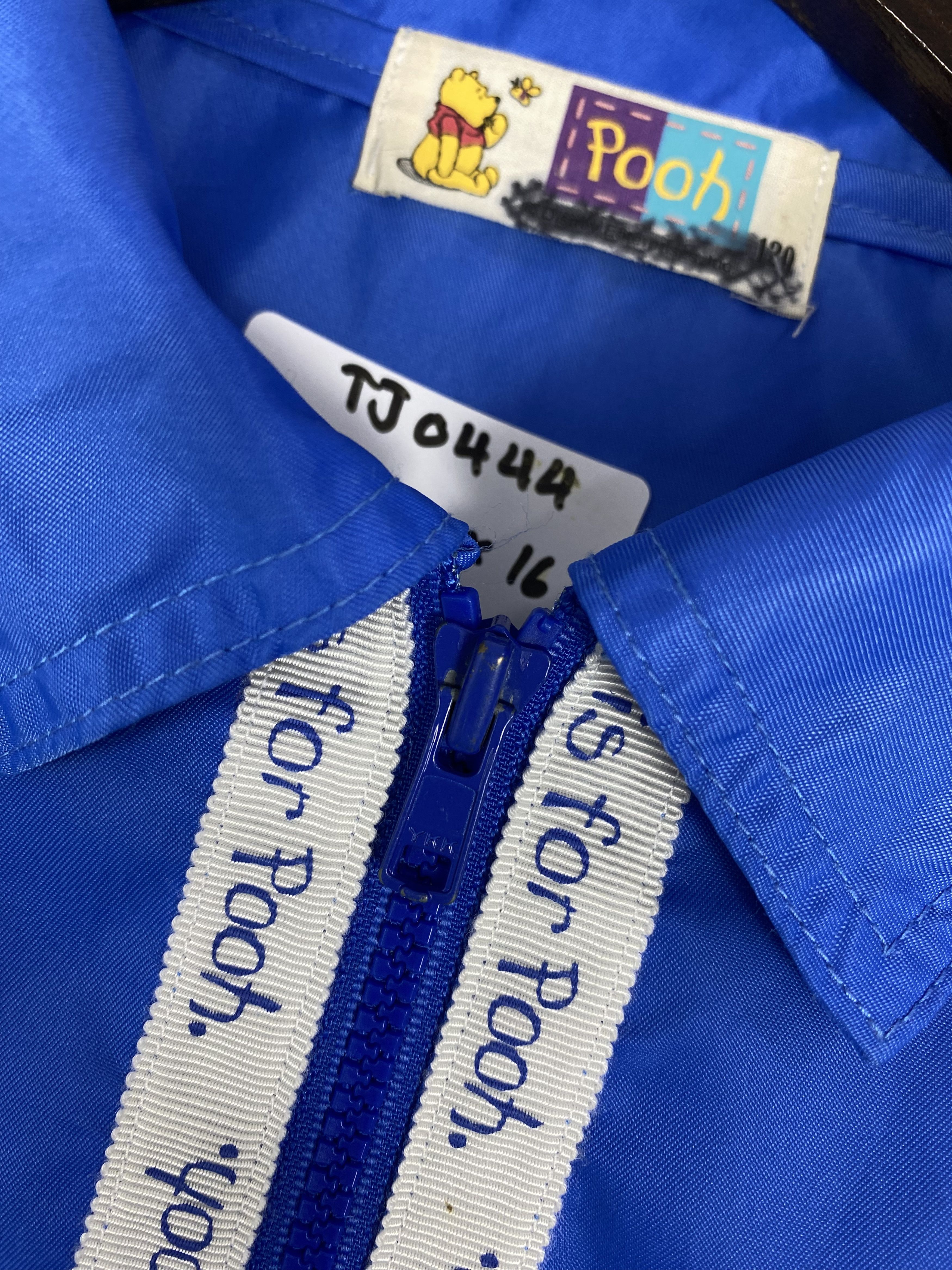 Anime 90s Vintage Winnie The Pooh Disney Embroidered Blue Stripe Size US XS / EU 42 / 0 - 3 Thumbnail