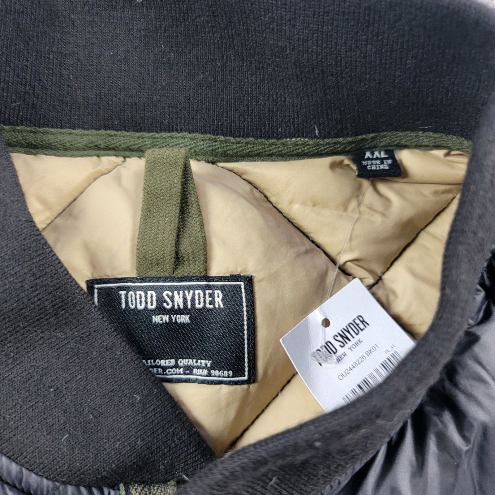 Todd Snyder Todd Snyder Quilted Down Bomber Jacket size XXL Black NWT Size US XXL / EU 58 / 5 - 9 Thumbnail