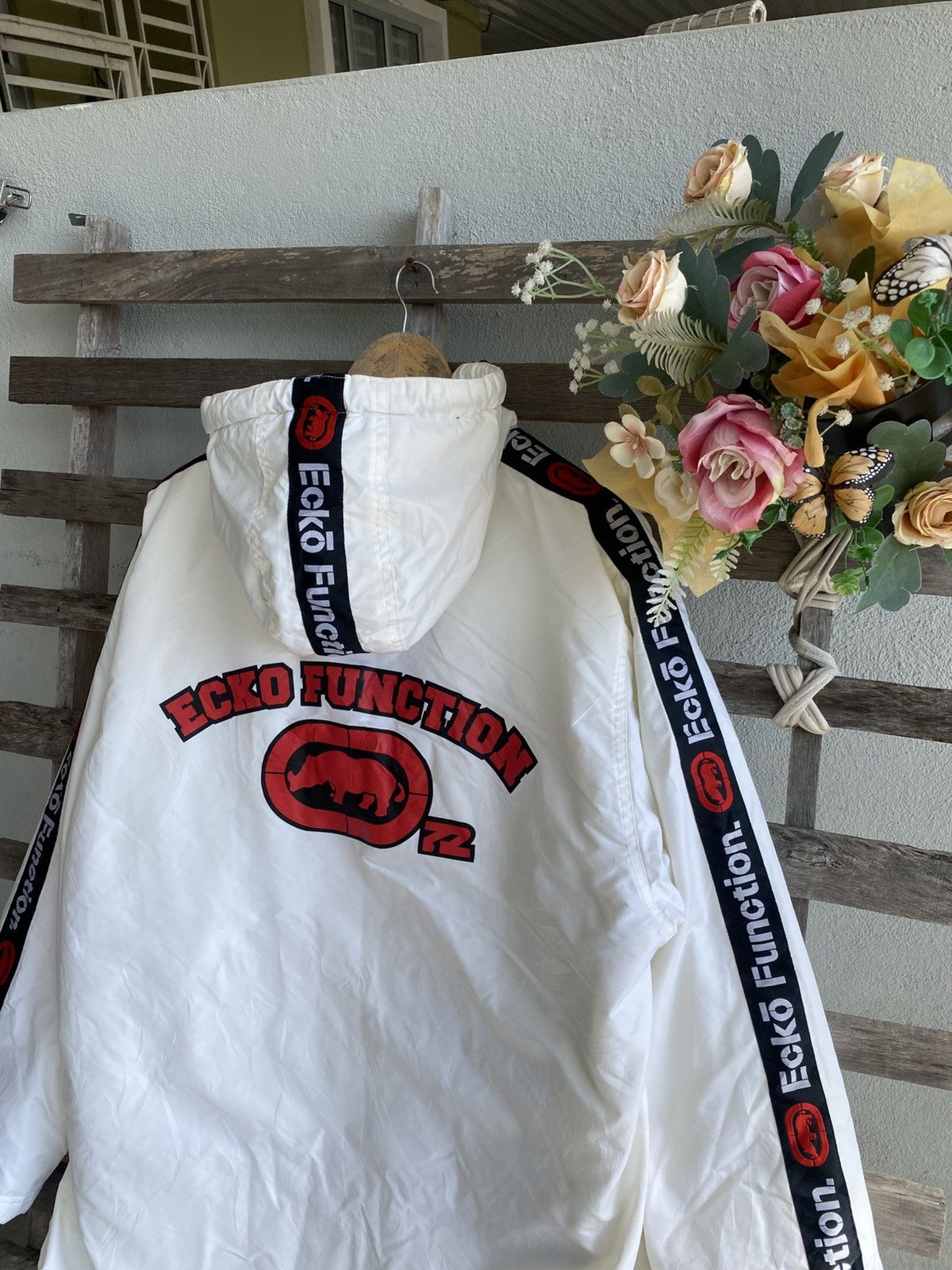 Ecko Unltd. 2000s Ecko Side Tape Coach Jacket - sherpa inner Size US L / EU 52-54 / 3 - 1 Thumbnail