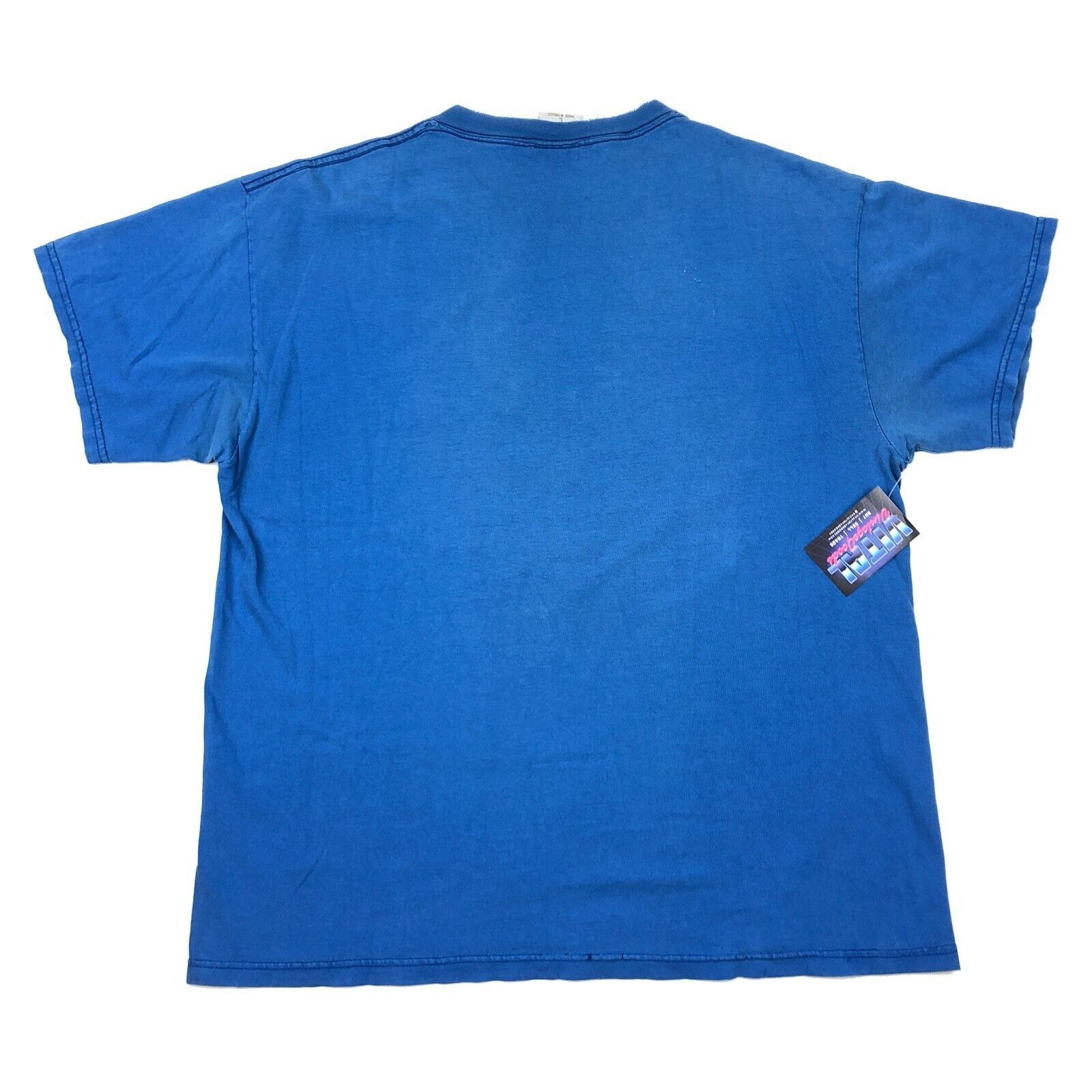 Vintage 2002 Chicago Cubs Spellout Logo Baseball MLB Blue Tee Large Size US L / EU 52-54 / 3 - 4 Thumbnail
