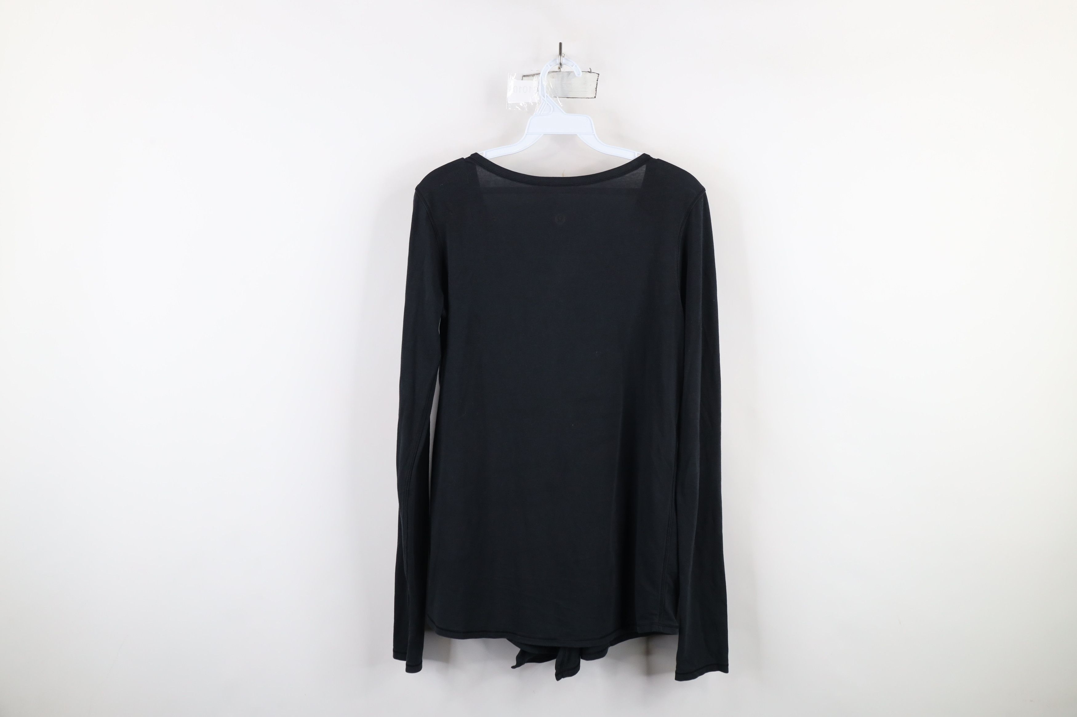 Lululemon × Vintage Lululemon Open Front Wrap Long Sleeve T-Shirt Black Size M / US 6-8 / IT 42-44 - 10 Thumbnail