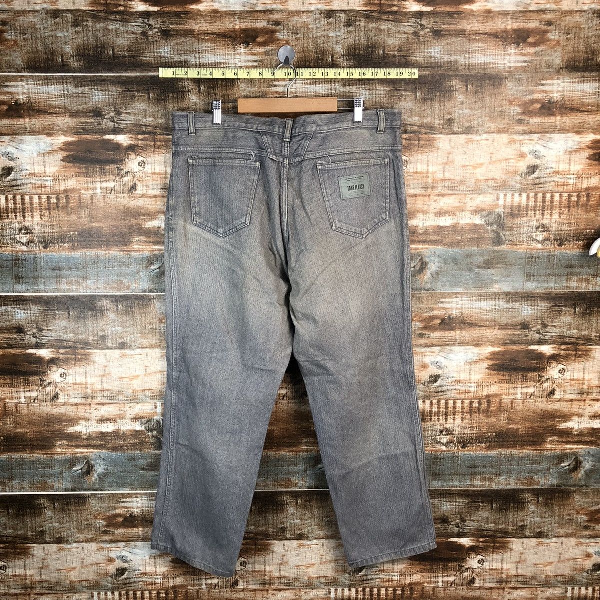Japanese Brand × Vintage Take It Easy Grey Casual Pants #A1436 Size US 36 / EU 52 - 13 Thumbnail
