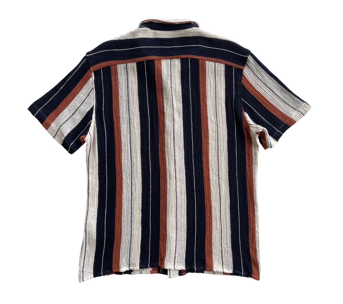 Zara Zara Stripe Knitted Button Shirts Size US XL / EU 56 / 4 - 5 Thumbnail