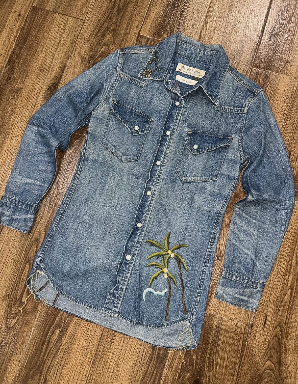 Remi Relief Remi Relief Embroidery Western Denim Shirt Size S / US 4 / IT 40 - 1 Thumbnail