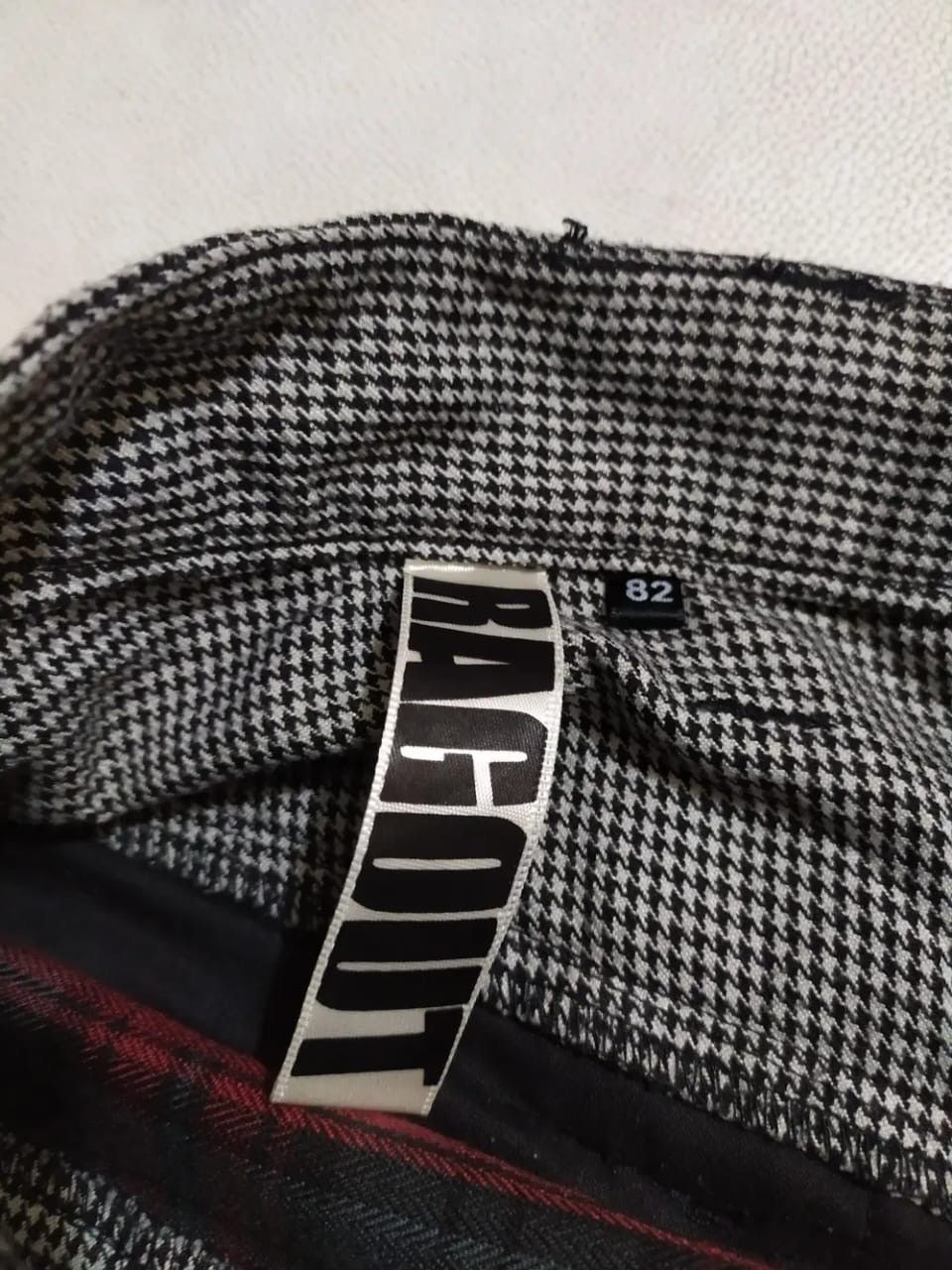 Japanese Brand Japanese Rag Out Checkered Double Waist Pants Size US 31 - 8 Thumbnail