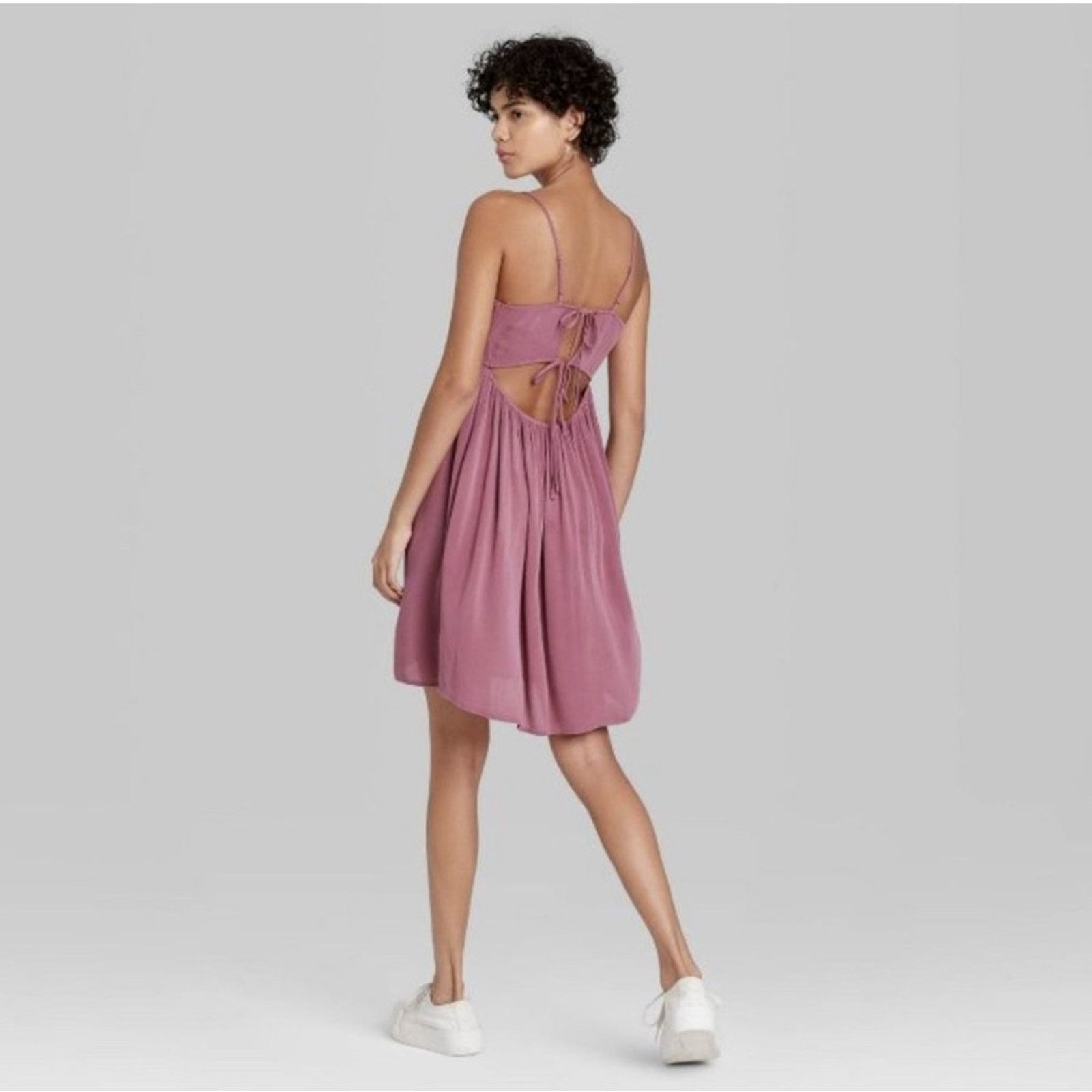 Other Wild Fable Pink Open Back Sundress - Size Large Size L / US 10 / IT 46 - 2 Thumbnail