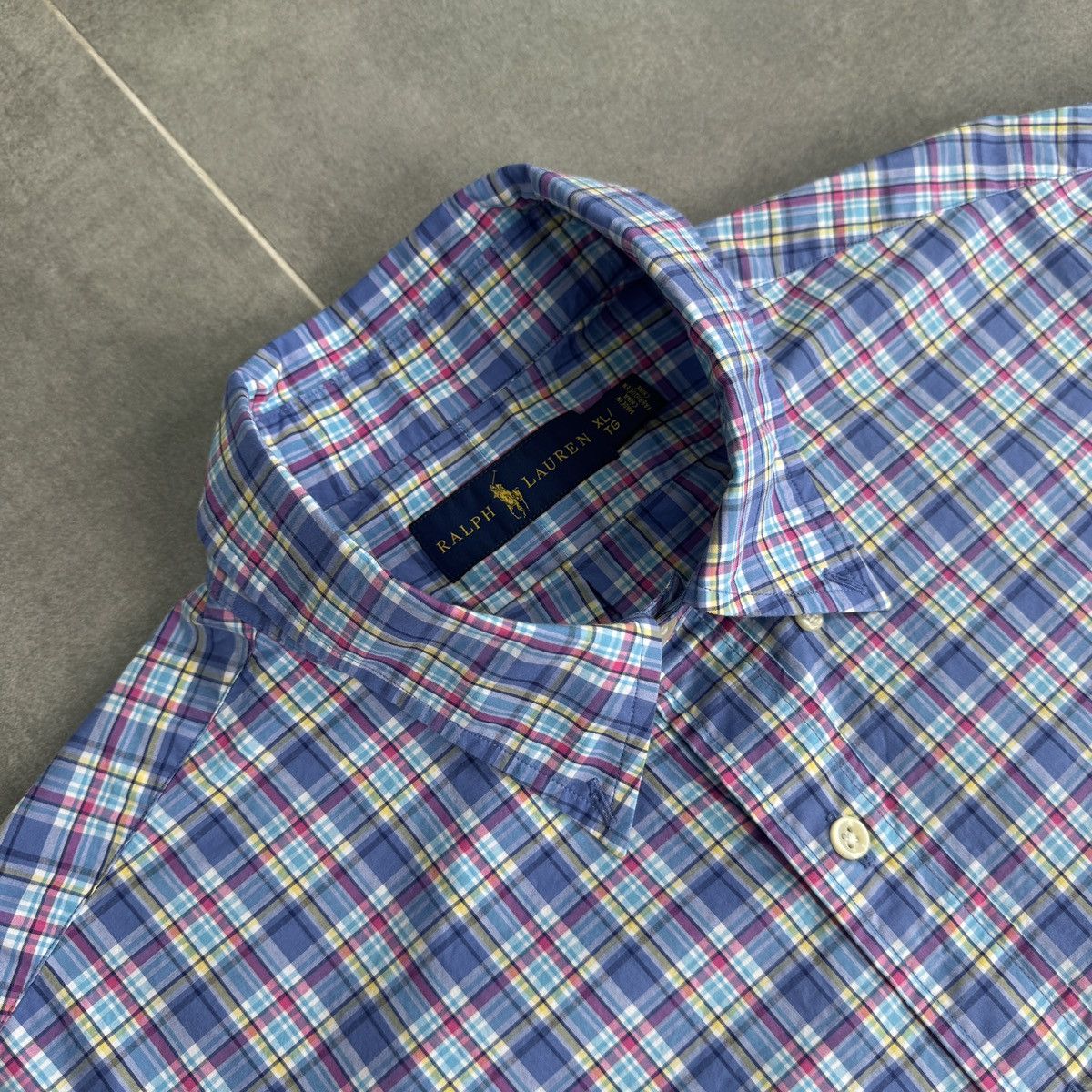 Polo Ralph Lauren × Vintage Polo Ralph Lauren PRL Checked Button Shirt Short Sleeve Size US XL / EU 56 / 4 - 6 Thumbnail