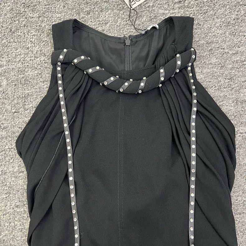 Loewe LOEWE Black Beaded Design Vest Top Size XS / US 0-2 / IT 36-38 - 4 Thumbnail