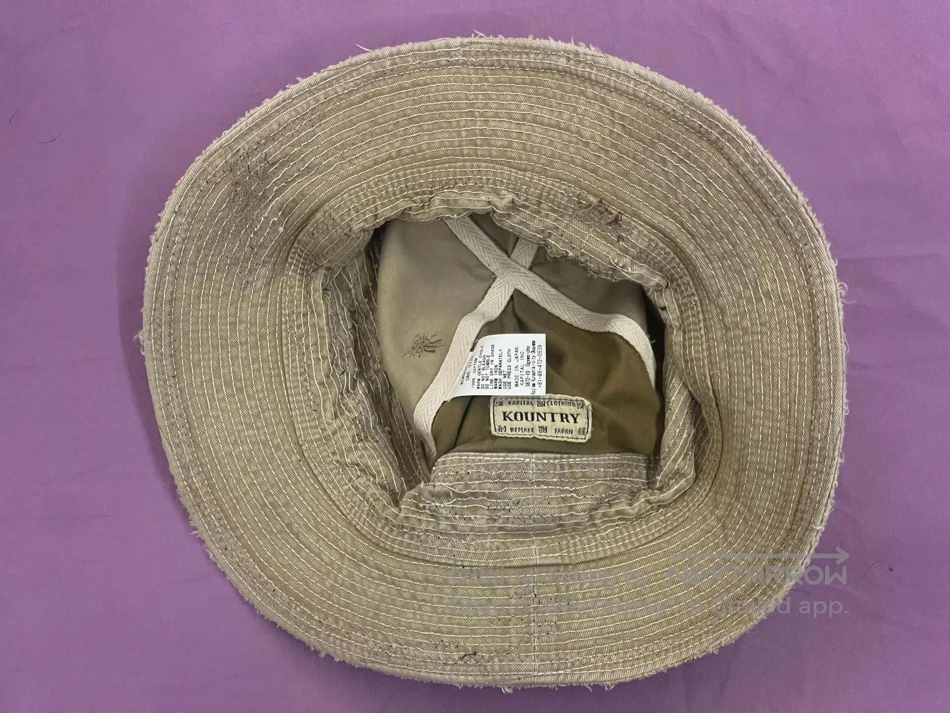 Kapital kapital Khaki cowboy fisherman hat. Size ONE SIZE - 2 Thumbnail