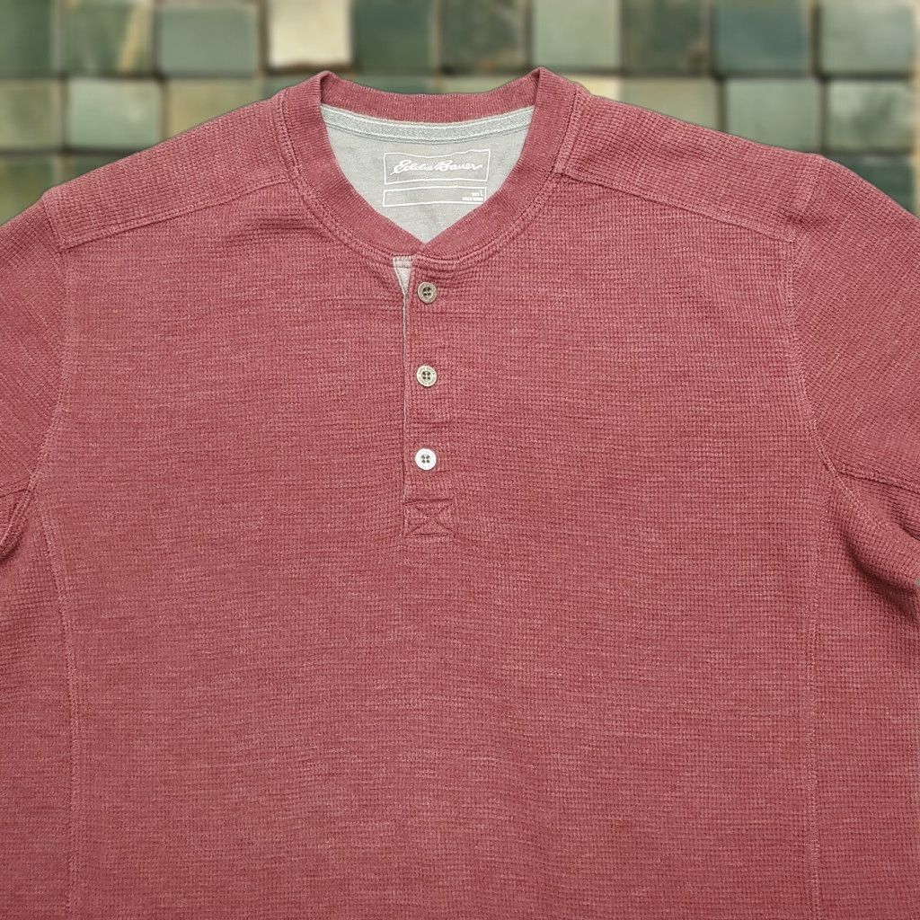 Eddie Bauer Eddie Bauer Shirt Mens Large Red Henley Thermal Cotton Blend Button Outdoor Camp Shirt Mens Large Red Henley Thermal Cotton Blend Outdoor Camp Size US S / EU 44-46 / 1 - 1 Thumbnail