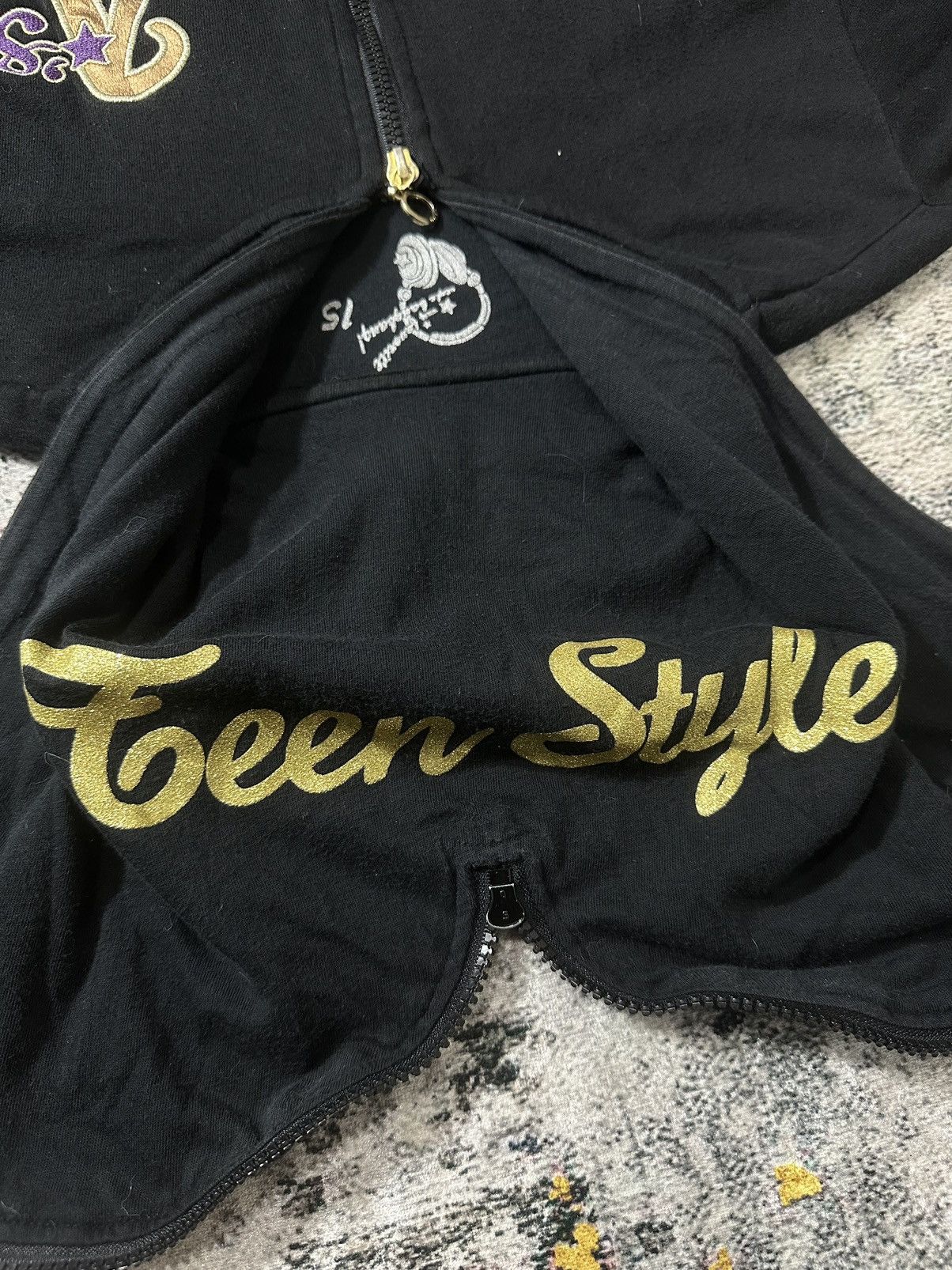 GOA GOA STYLE ZIPPER HOODIE BLACK COLOUR VERY NICE DESIGN Size US M / EU 48-50 / 2 - 10 Thumbnail