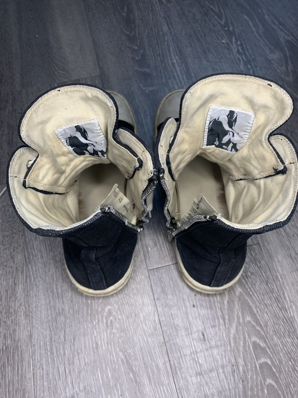 Rick Owens Drkshdw rick owen ramones high top Size US 10 / EU 43 - 3 Thumbnail
