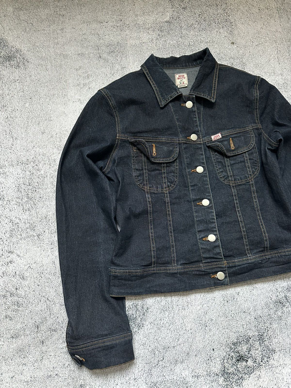 Miss Sixty Miss Sixty Dark Bue and the other Denim Women’s Jacket Size M / US 6-8 / IT 42-44 - 3 Thumbnail