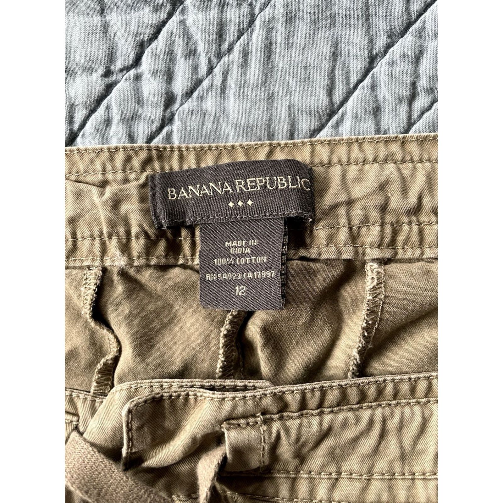 Banana Republic VINTAGE Banana Republic Chino Pants women’s Size 12 Beige Canvas Casual Regular Size 34" / US 12 / IT 48 - 3 Thumbnail