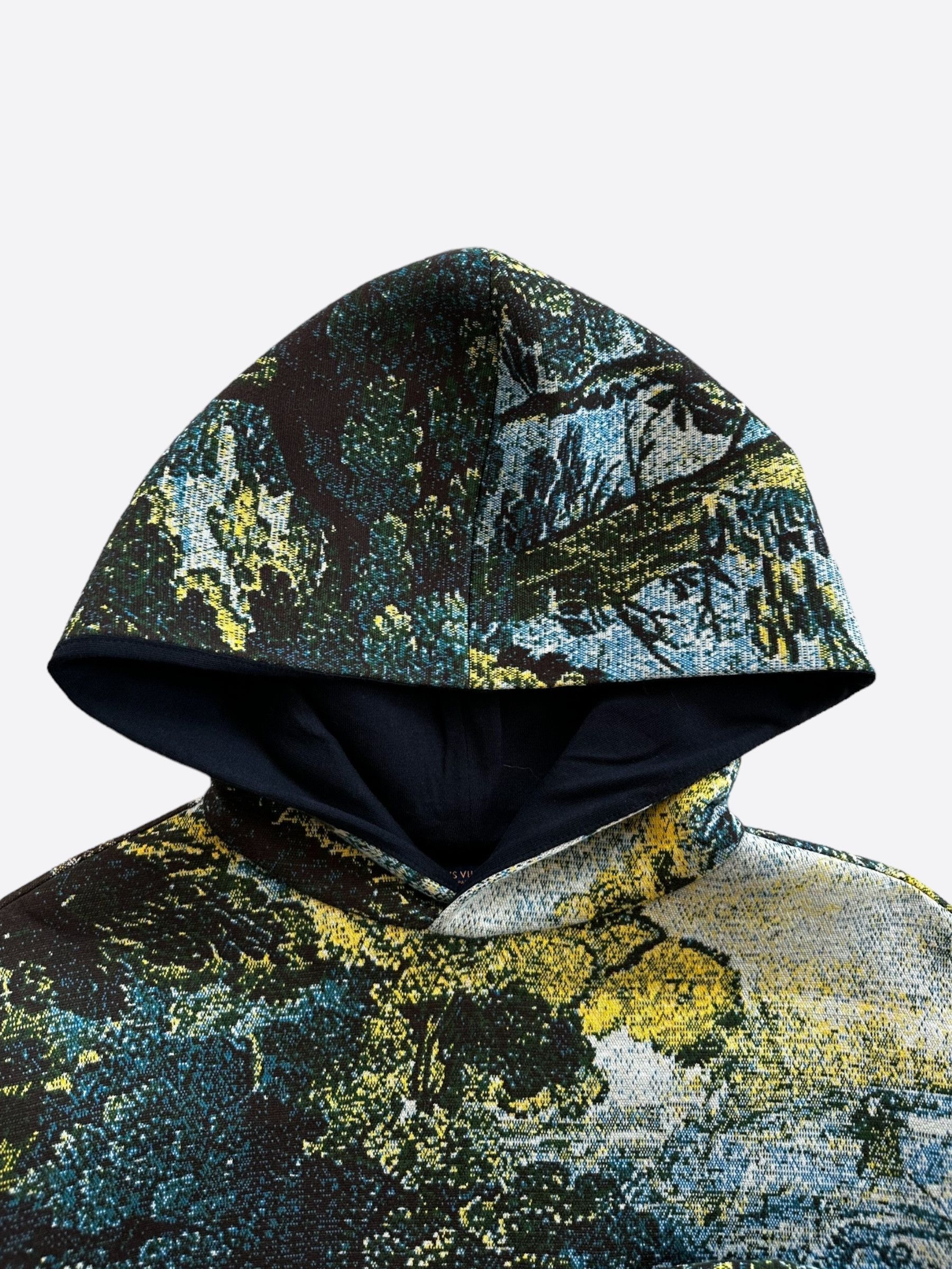 Louis Vuitton Blue Tapestry Print Hoodie Size US S / EU 44-46 / 1 - 3 Thumbnail