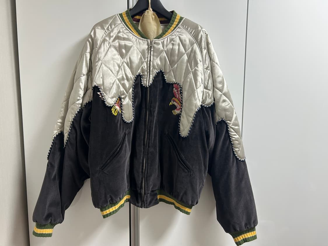 Kapital Kapital Sulfur Dyed Velveteen Souvenir bomber jacket Size US L / EU 52-54 / 3 - 1 Thumbnail