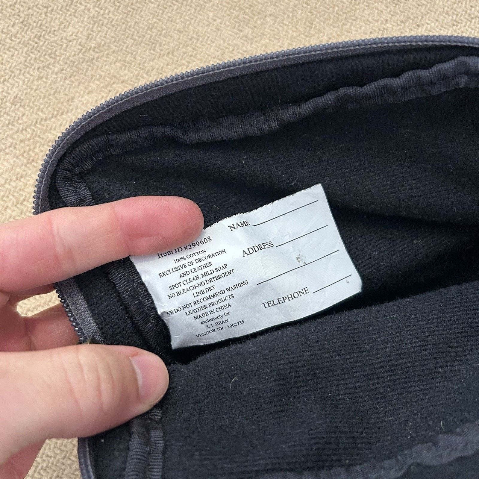L.L. Bean Ll Bean Leather Small Personal Travel Toiletry Bag 5x6” Size ONE SIZE - 3 Thumbnail