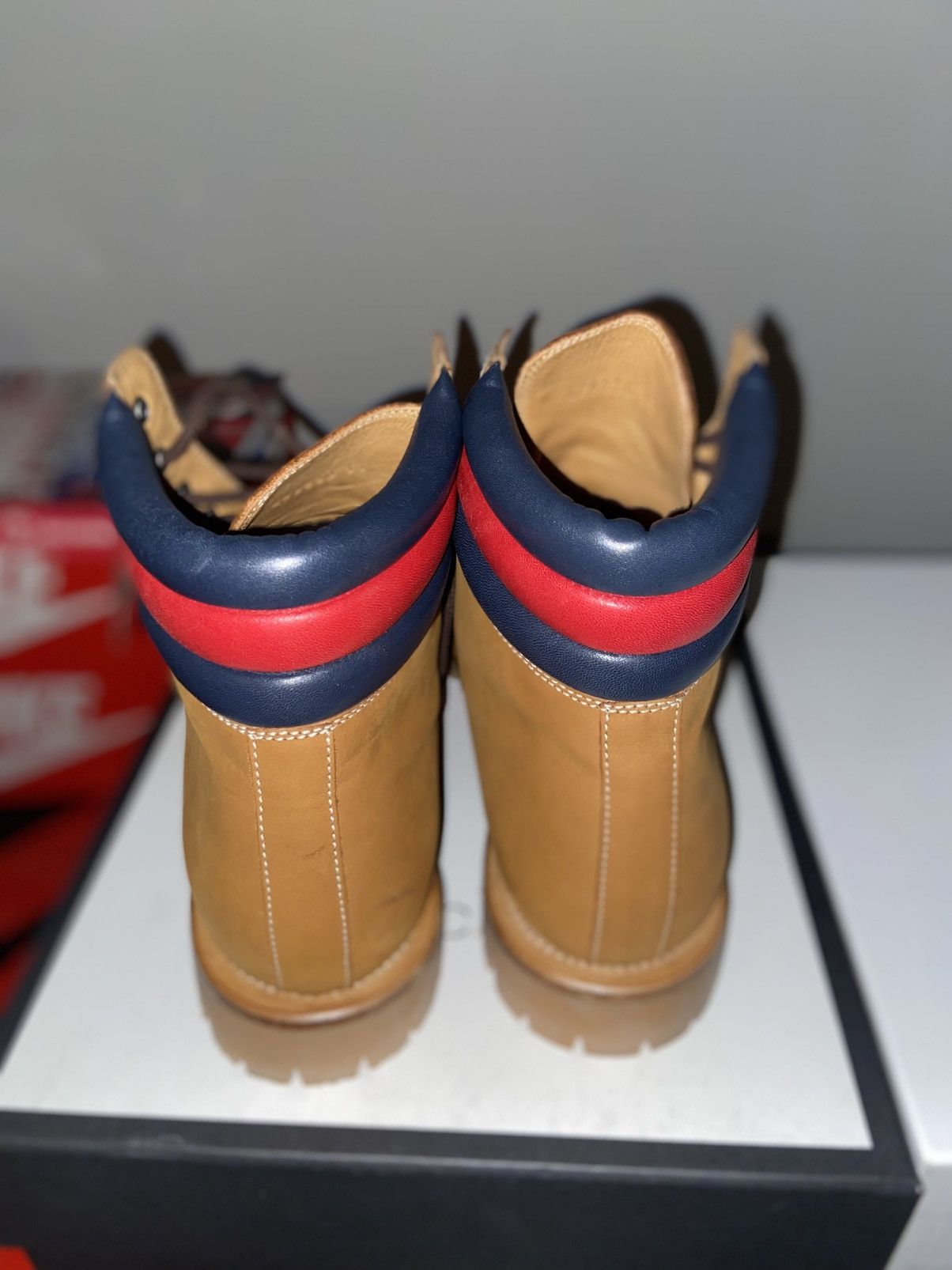 Gucci Gucci Tan Leather Hiking / Work Boots Size US 11 / EU 44 - 3 Thumbnail