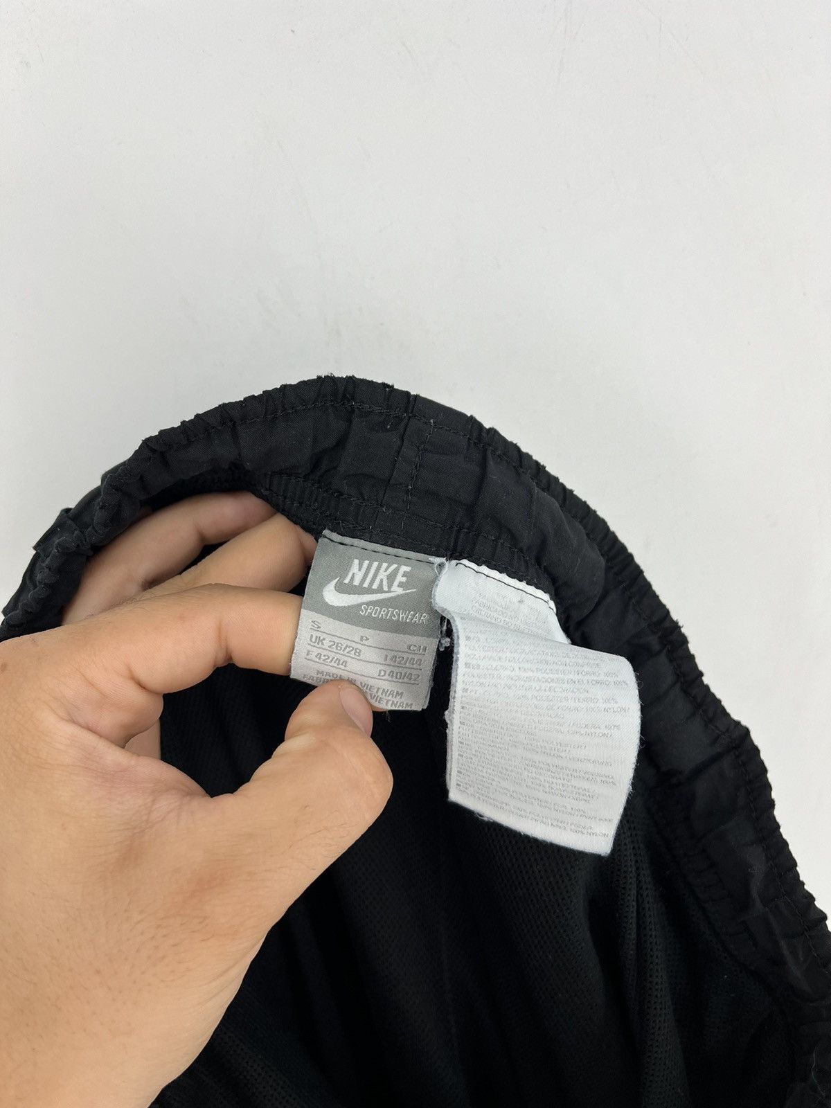 Nike × Vintage Nike Nylon Drill Track Pants Swoosh Y2K Rap TN Size US 28 / EU 44 - 10 Thumbnail
