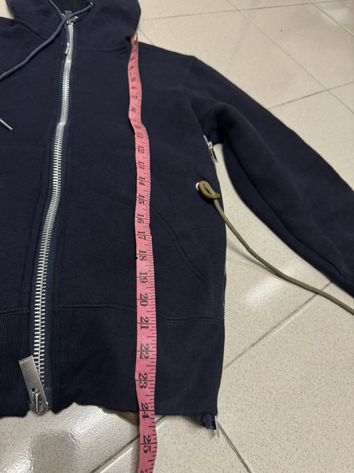 Sacai SACAI SCW-060 SPONGE SWEAT X MA-1 ZIPPER HOODIE Size US S / EU 44-46 / 1 - 6 Thumbnail
