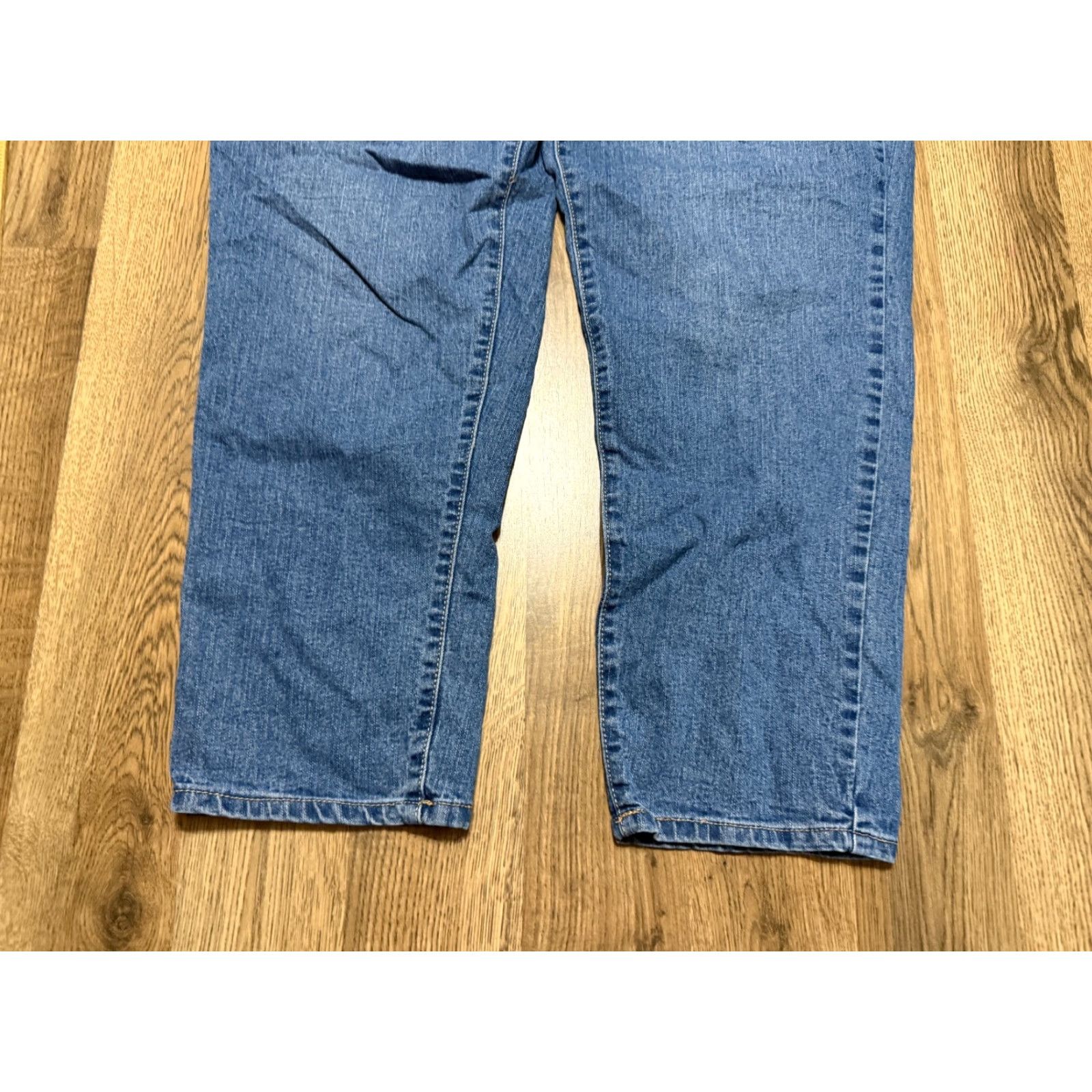 Vintage VINTAGE? No Boundaries Jeans, Women's 15, Blue Denim, Ankle, Straight Leg, 5-Pocket - Pocket - Jeans - Womens Size 36" / US 14 / IT 50 - 3 Thumbnail