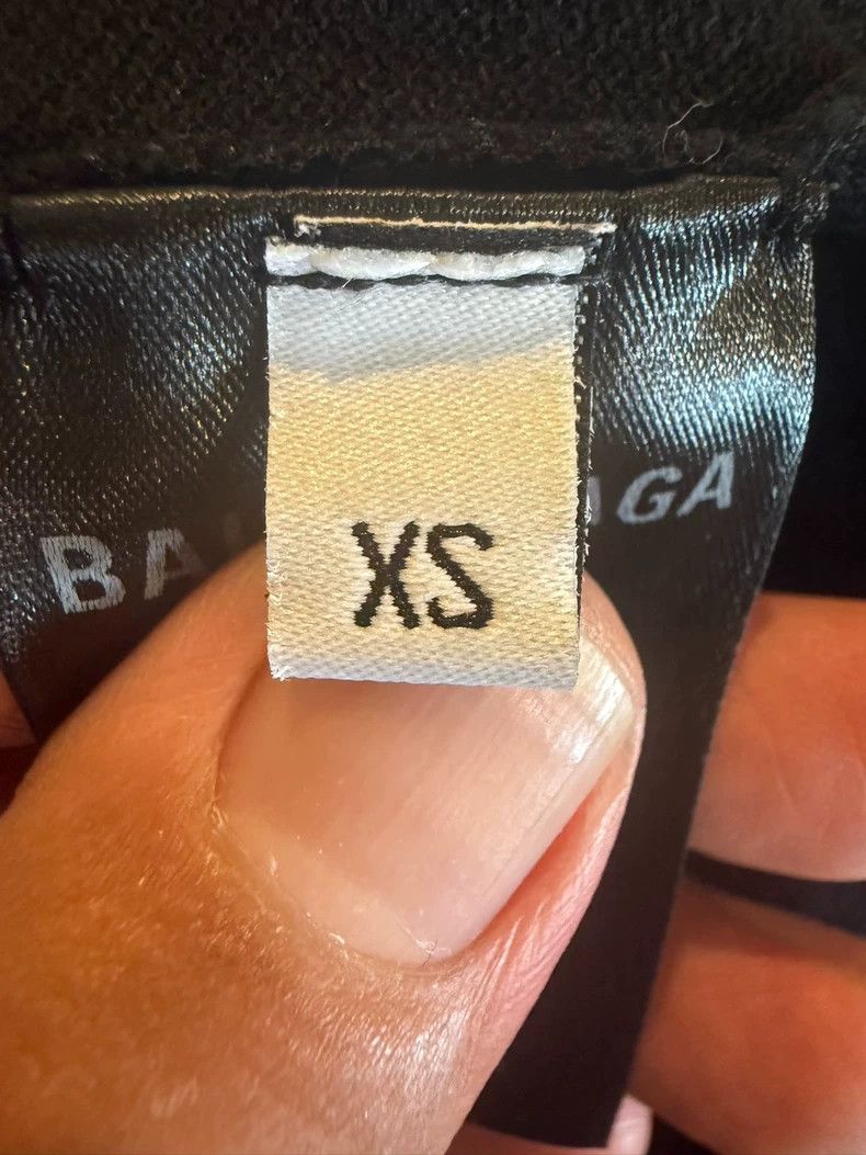 Balenciaga Balenciaga Black Cola Wave Embroidered Polo Shirt Short Sl Size US XS / EU 42 / 0 - 4 Thumbnail