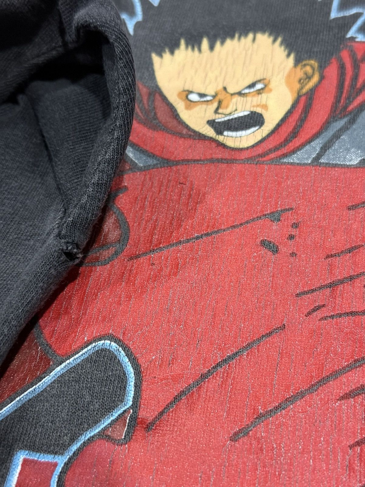 Anime Thrashed Vintage 80s Akira Animated Cyberpunk Sun Faded Tee Size US M / EU 48-50 / 2 - 17 Thumbnail