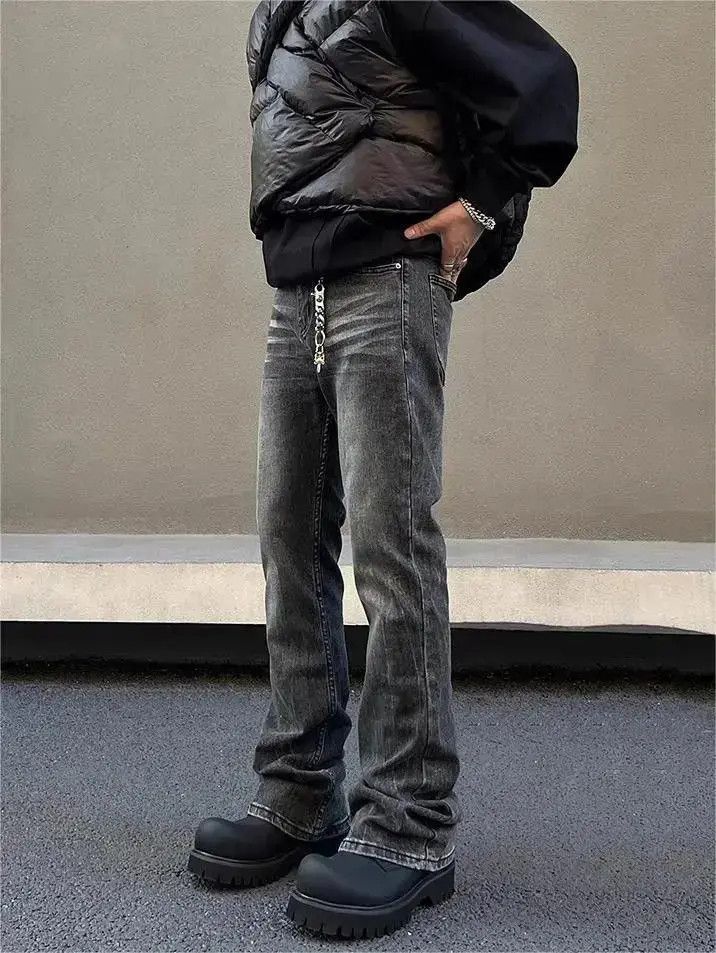 Japanese Brand Straight slim fit elastic washed jeans Size US 32 / EU 48 - 2 Thumbnail