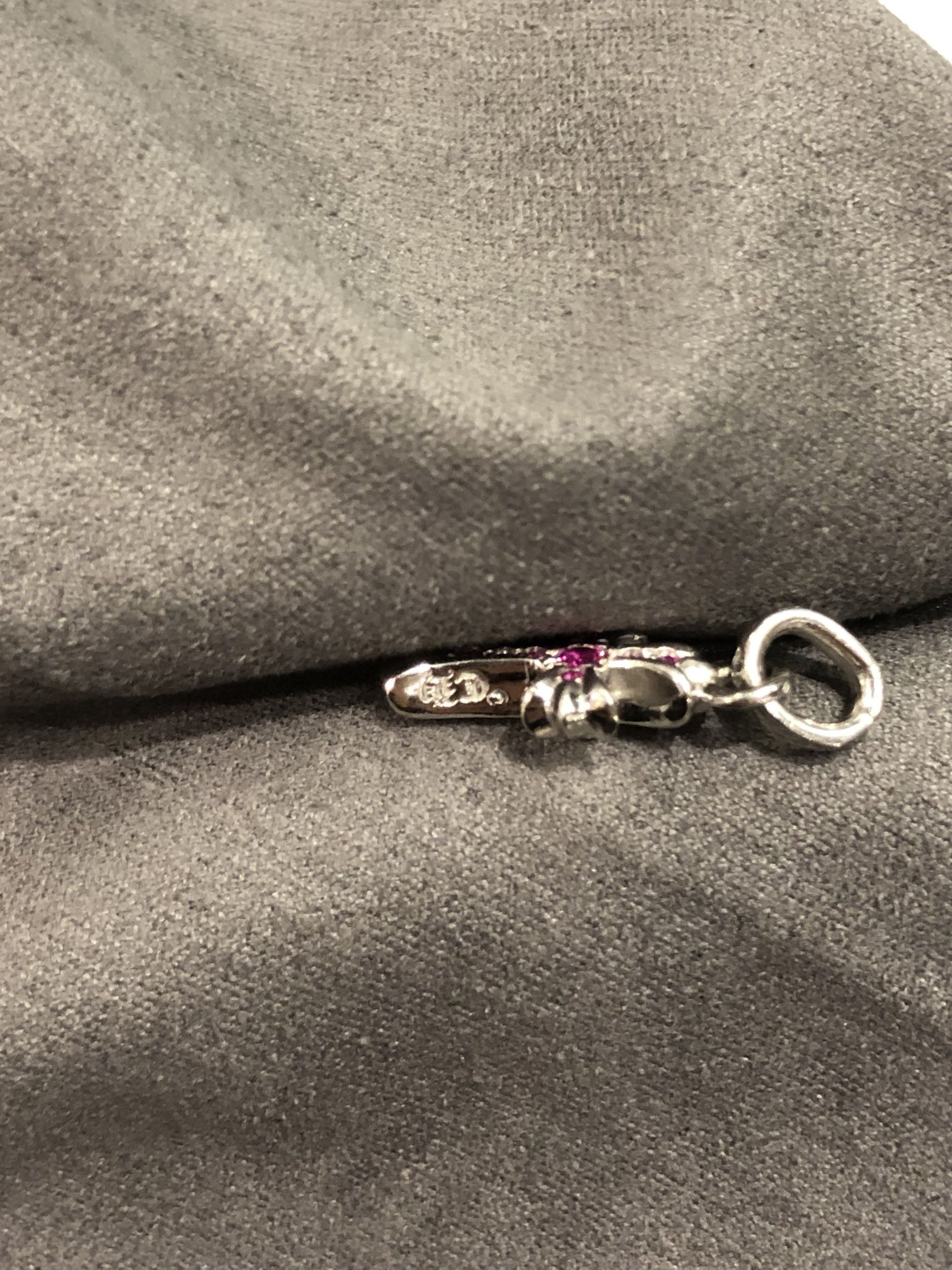 Chrome Hearts Chrome Hearts 18K White Gold Pink Babyfat Cross Pendant Size ONE SIZE - 7 Thumbnail