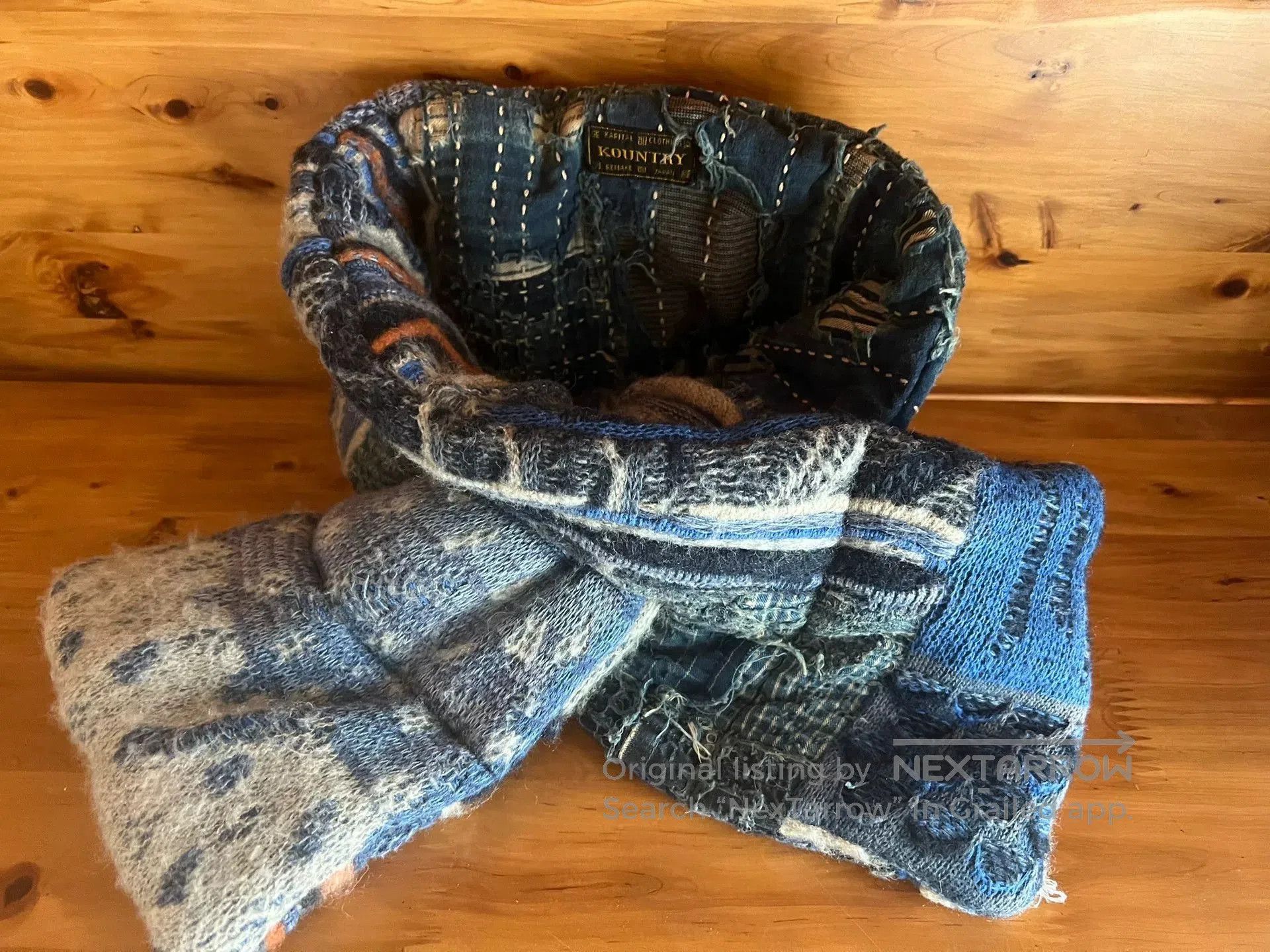 Kapital Kapital Anti-War Patchwork Scarf. Size ONE SIZE - 6 Thumbnail