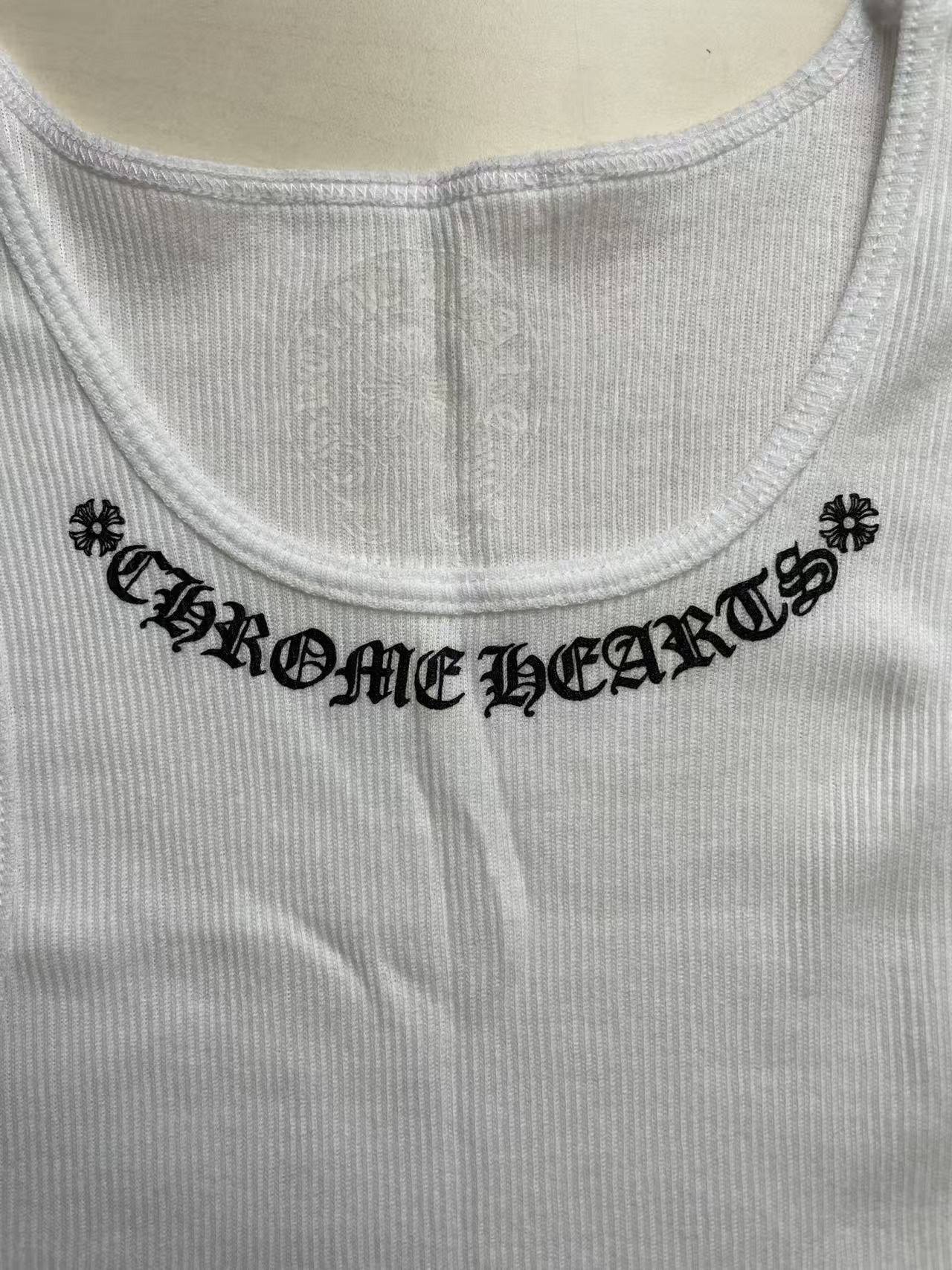 Chrome Hearts Chrome Hearts Neck Logo Miyumi Sisters White Tank Top Size S / US 4 / IT 40 - 3 Thumbnail