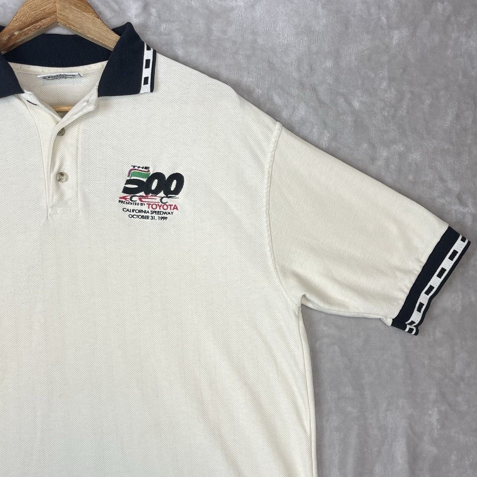 Other 1999 Toyota California Speedway 500 Promo Herringbone Polo Size US XL / EU 56 / 4 - 4 Thumbnail