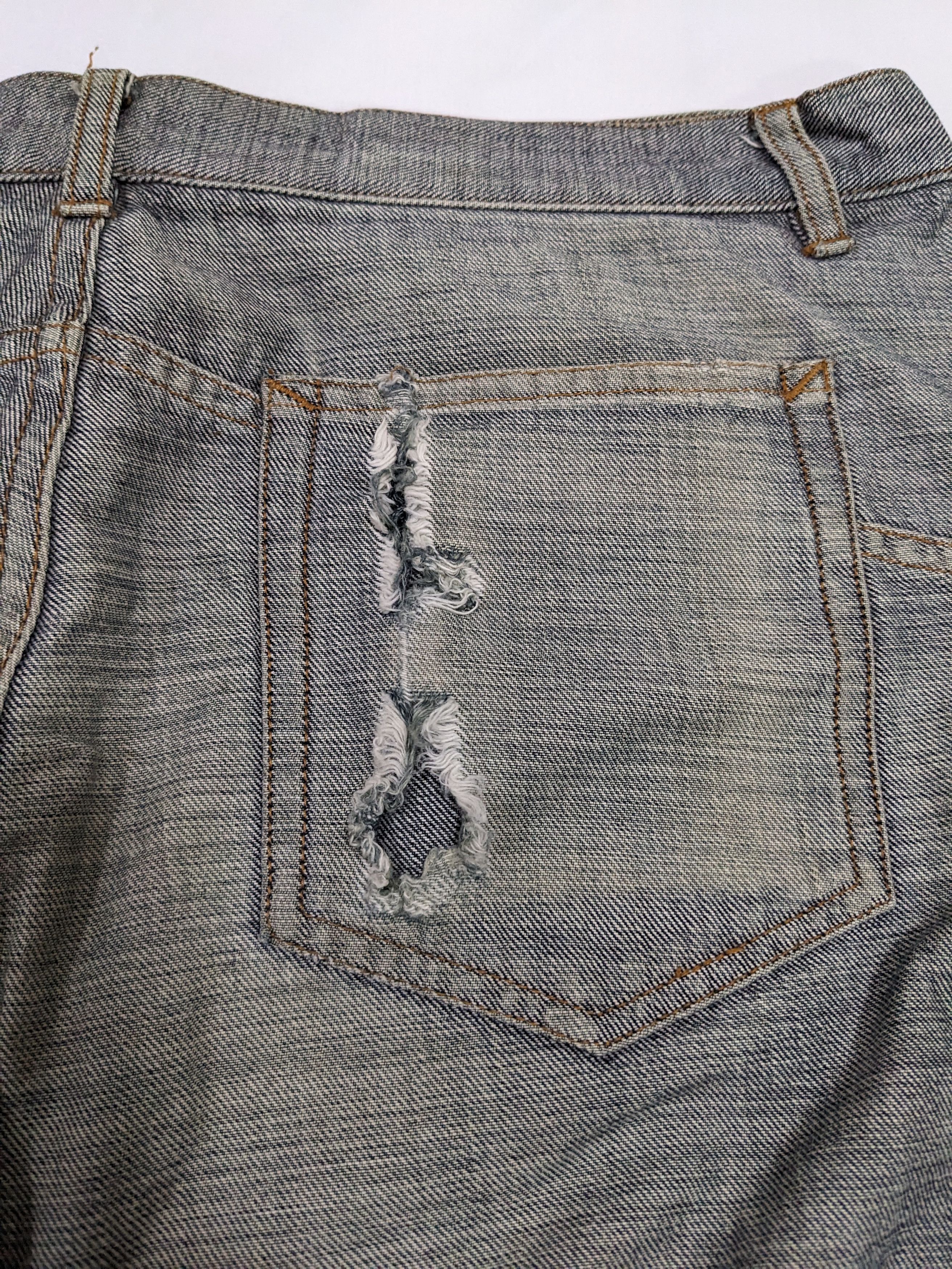 A.P.C. × Vintage Vintage APC 90s Mudwash Distressed Trasher Button fly Jeans Size US 31 - 8 Thumbnail