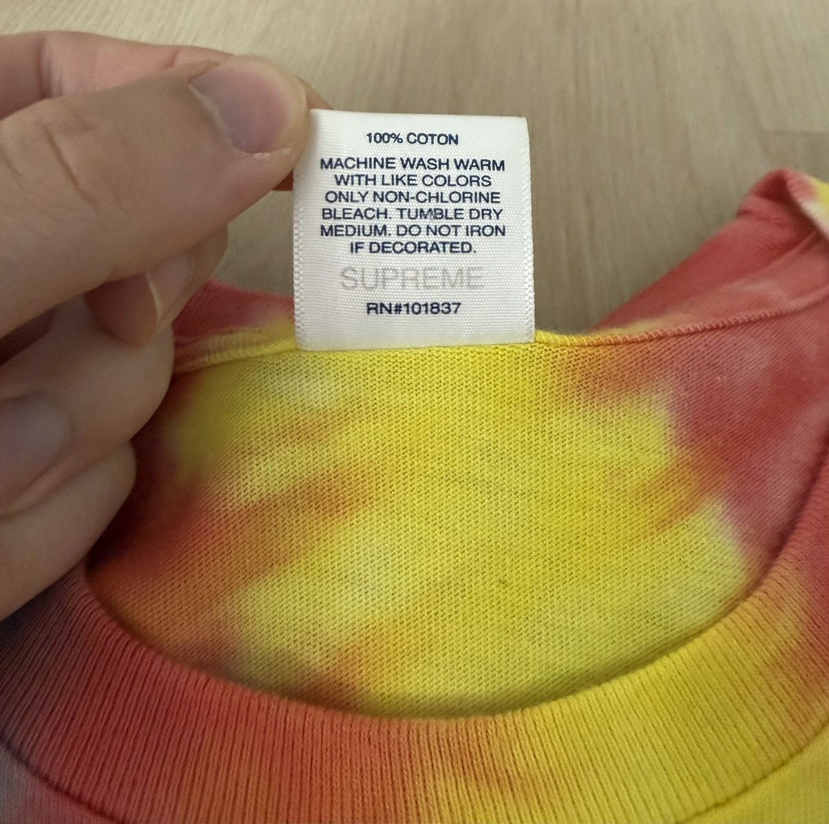 Supreme Supreme SS20 Morph Tee Tie Dye Size US L / EU 52-54 / 3 - 6 Thumbnail