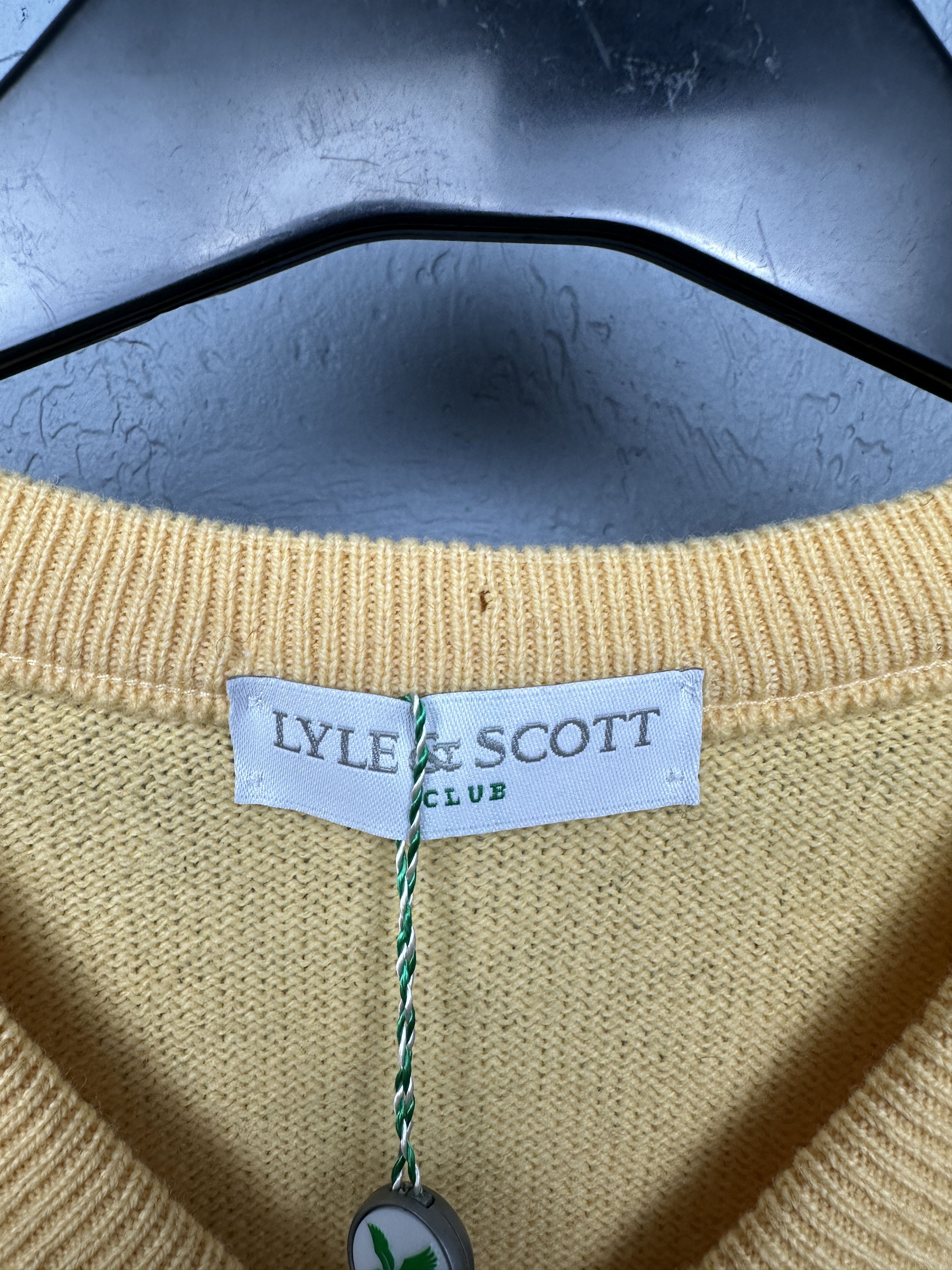 Lyle & Scott NEW!! Lyle & Scott Mens Wool V-Neck Sweater Jumper Size US M / EU 48-50 / 2 - 6 Thumbnail