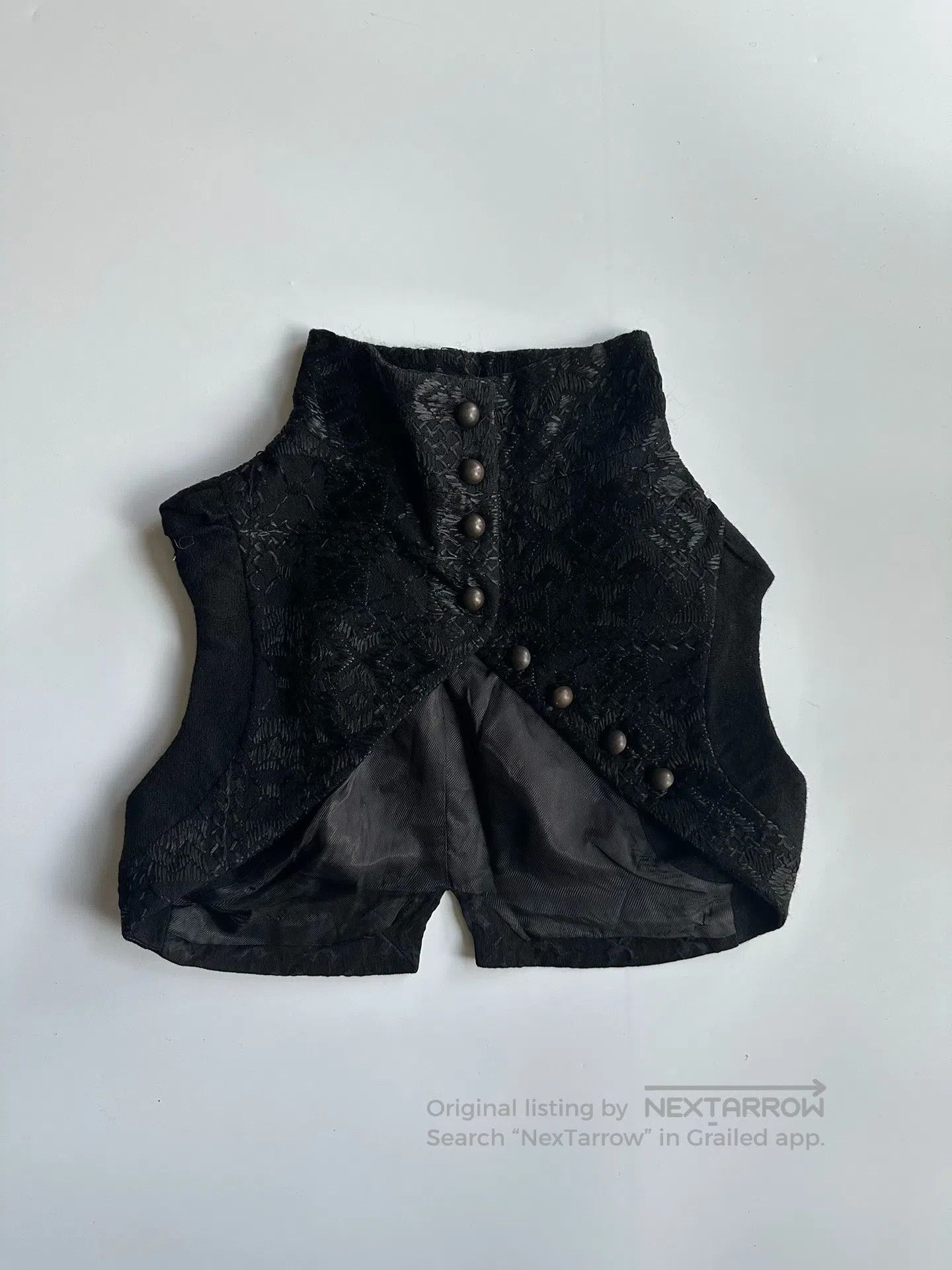 Ann Demeulemeester ANN DEMEULEMEESTER size48 09FW jacquard vest| Size L / US 10 / IT 46 - 2 Thumbnail