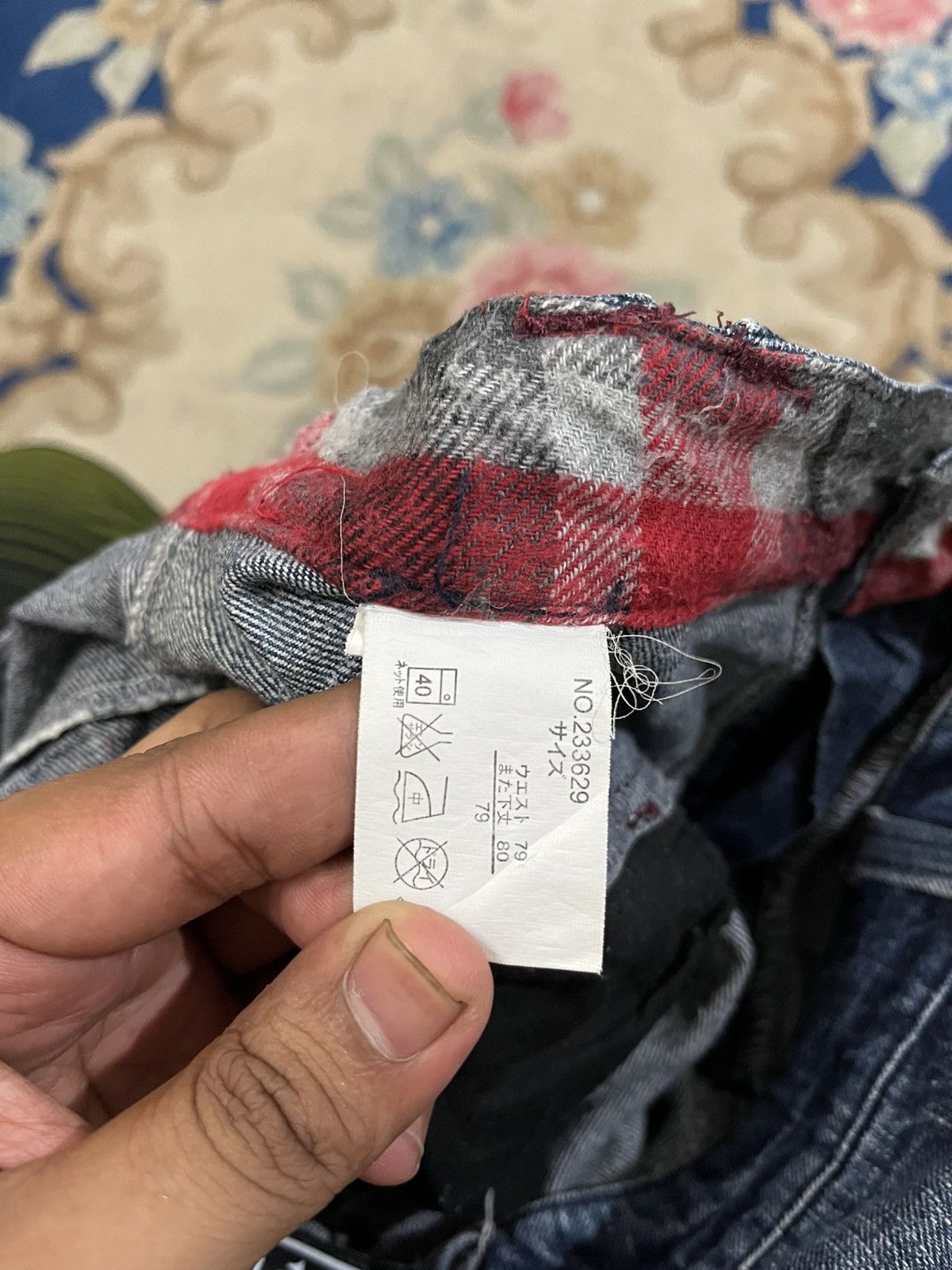 Who Decides War Vintage Originalstyle Double Waist Distressed Denim Size US 31 - 13 Thumbnail