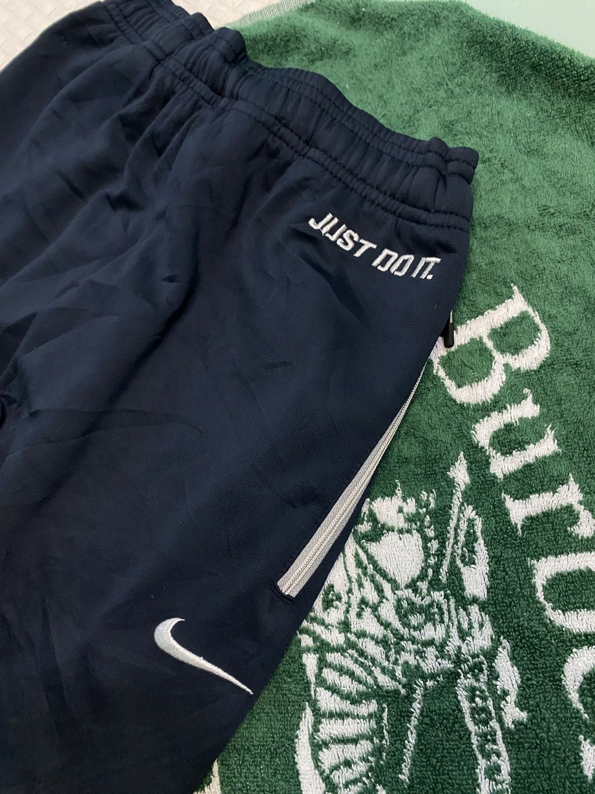 NOCTA × Nike 💥 VINTAGE NIKE 90S BAGGY WIDE LEG SWOOSH TRACK PANTS Y2K Size US 30 / EU 46 - 5 Thumbnail