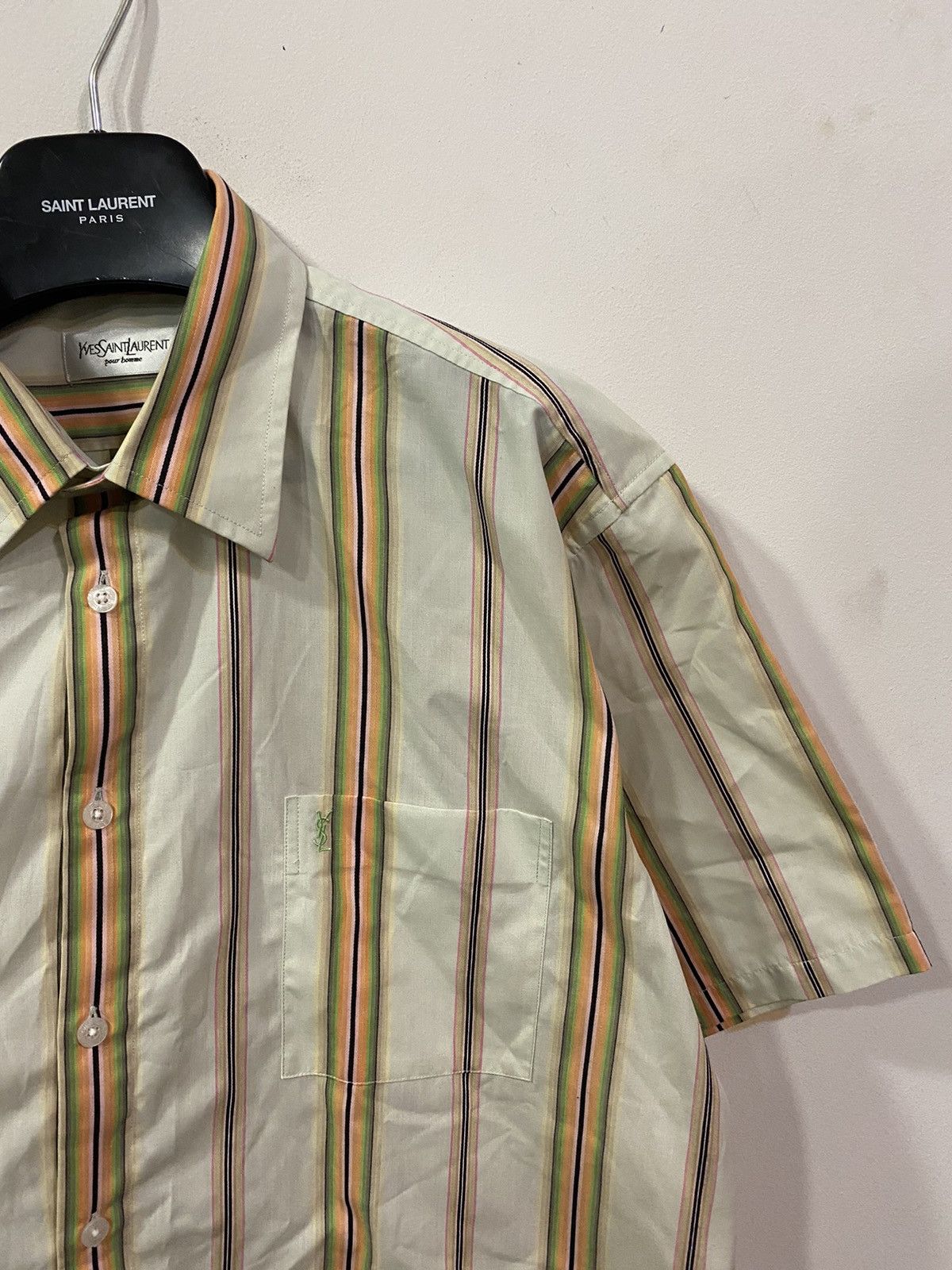 Yves Saint Laurent Multicolor YSL Shirt Summer Rare Size US XL / EU 56 / 4 - 10 Thumbnail