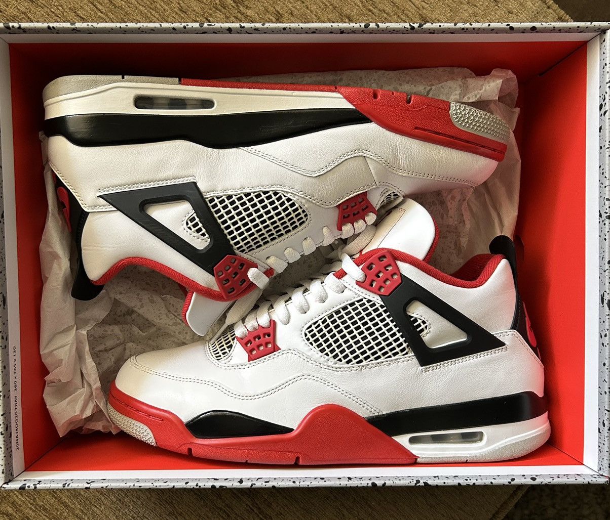 Jordan Brand × Nike × Streetwear Jordan 4 Retro Fire Red | Grailed